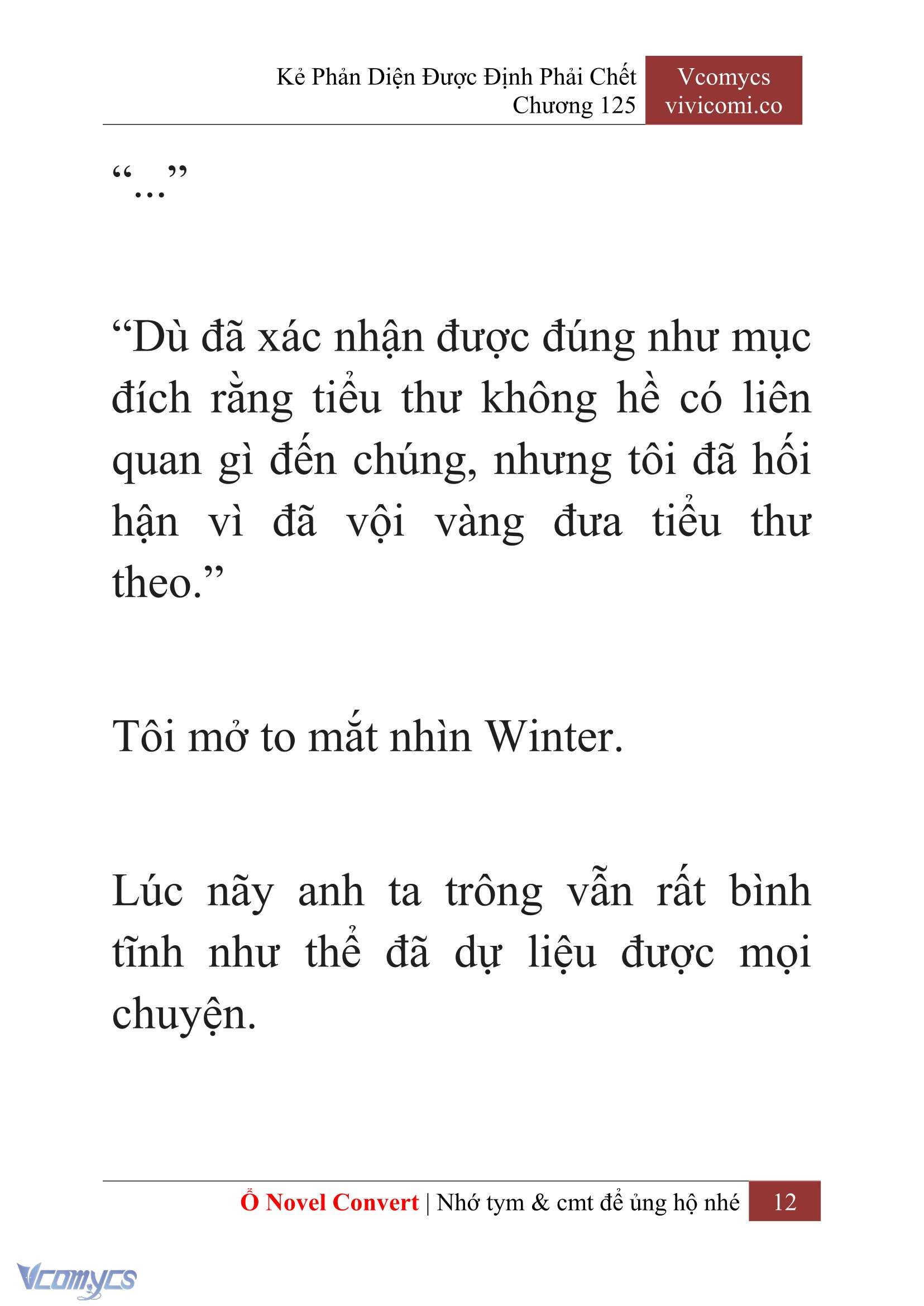 [Novel] Kẻ Phản Diện Được Định Phải Chết Chap 125 - Trang 2