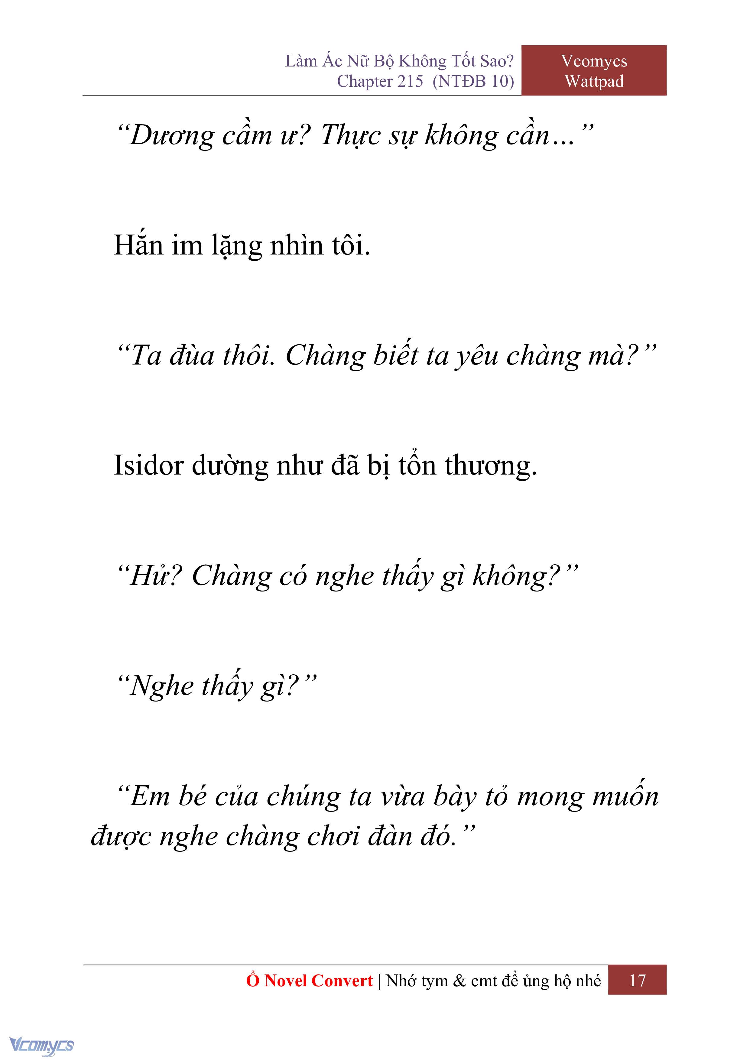 [Novel] Làm Ác Nữ Bộ Không Tốt Sao? Chap 215 - Trang 2