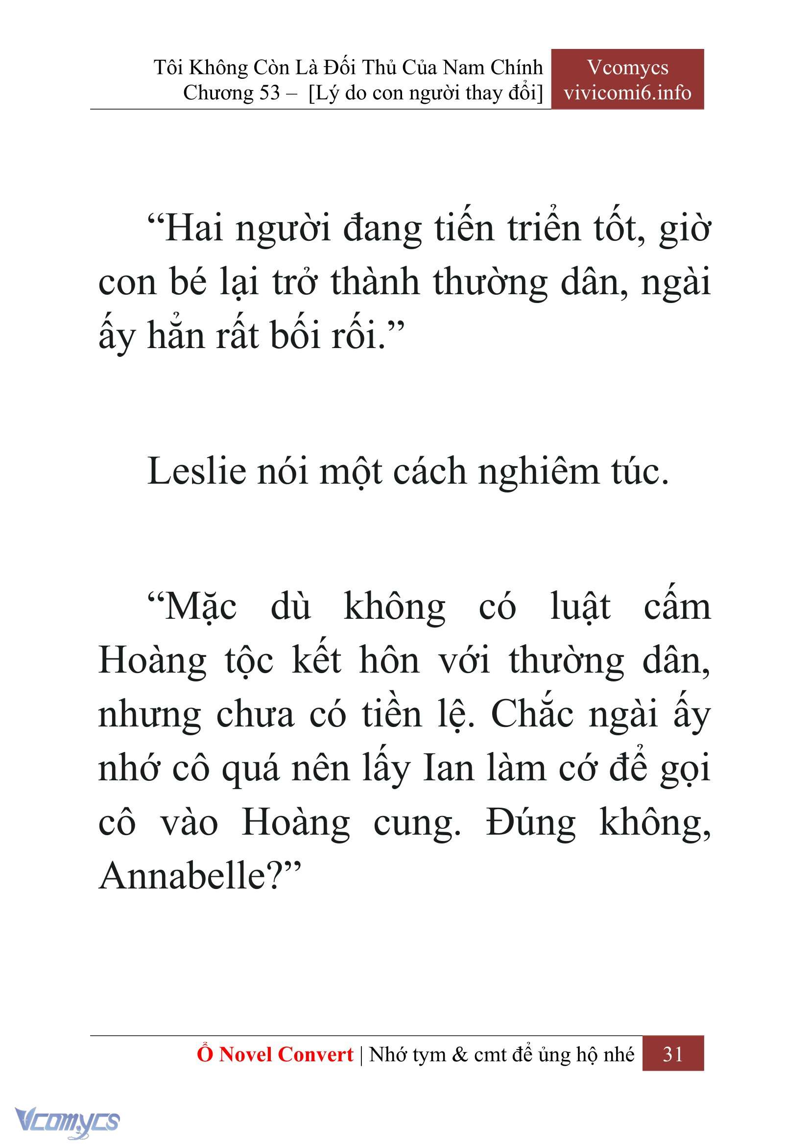 [Novel] Tôi Không Còn Là Đối Thủ Của Nam Chính Chap 53 - Trang 2