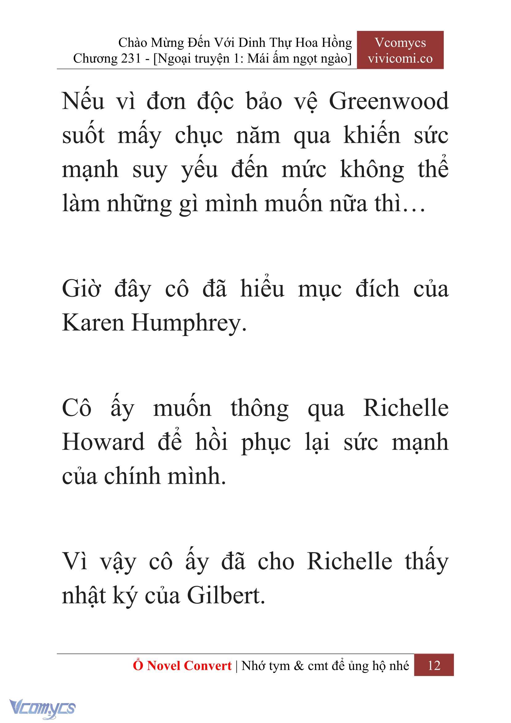 [Novel] Chào Mừng Đến Với Dinh Thự Hoa Hồng Chap 231 - Trang 2