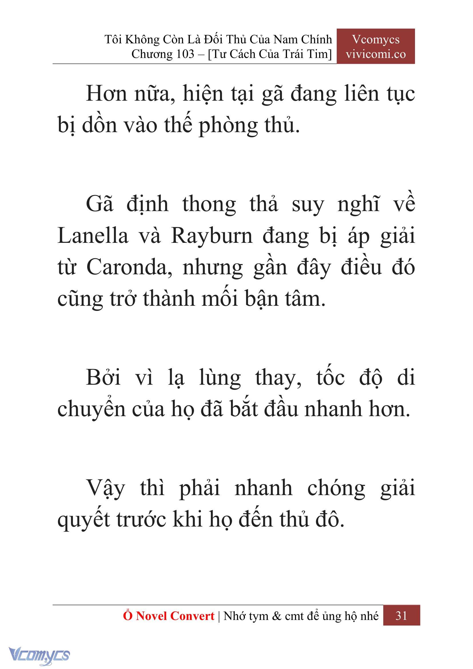 [Novel] Tôi Không Còn Là Đối Thủ Của Nam Chính Chap 103 - Trang 2