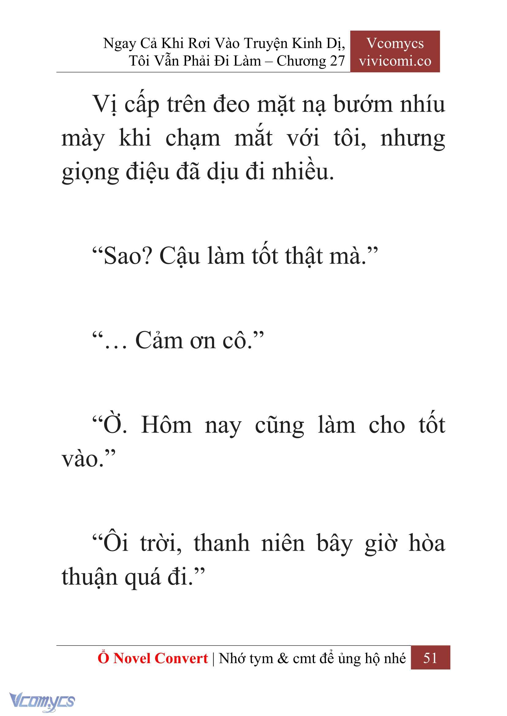 [Novel] Ngay Cả Khi Rơi Vào Truyện Kinh Dị, Tôi Vẫn Phải Đi Làm Chap 27 - Trang 2