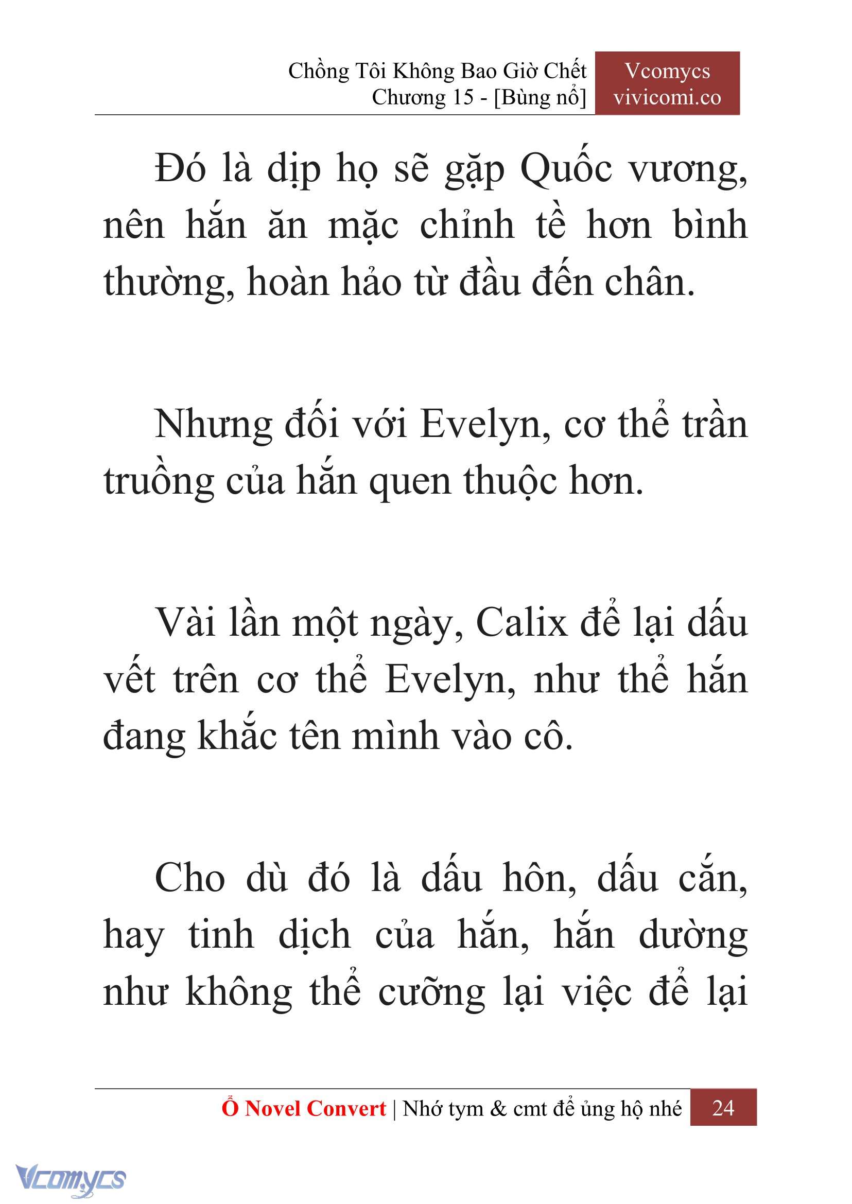 [Novel] Chồng Tôi Không Bao Giờ Chết Chap 15 - Trang 2