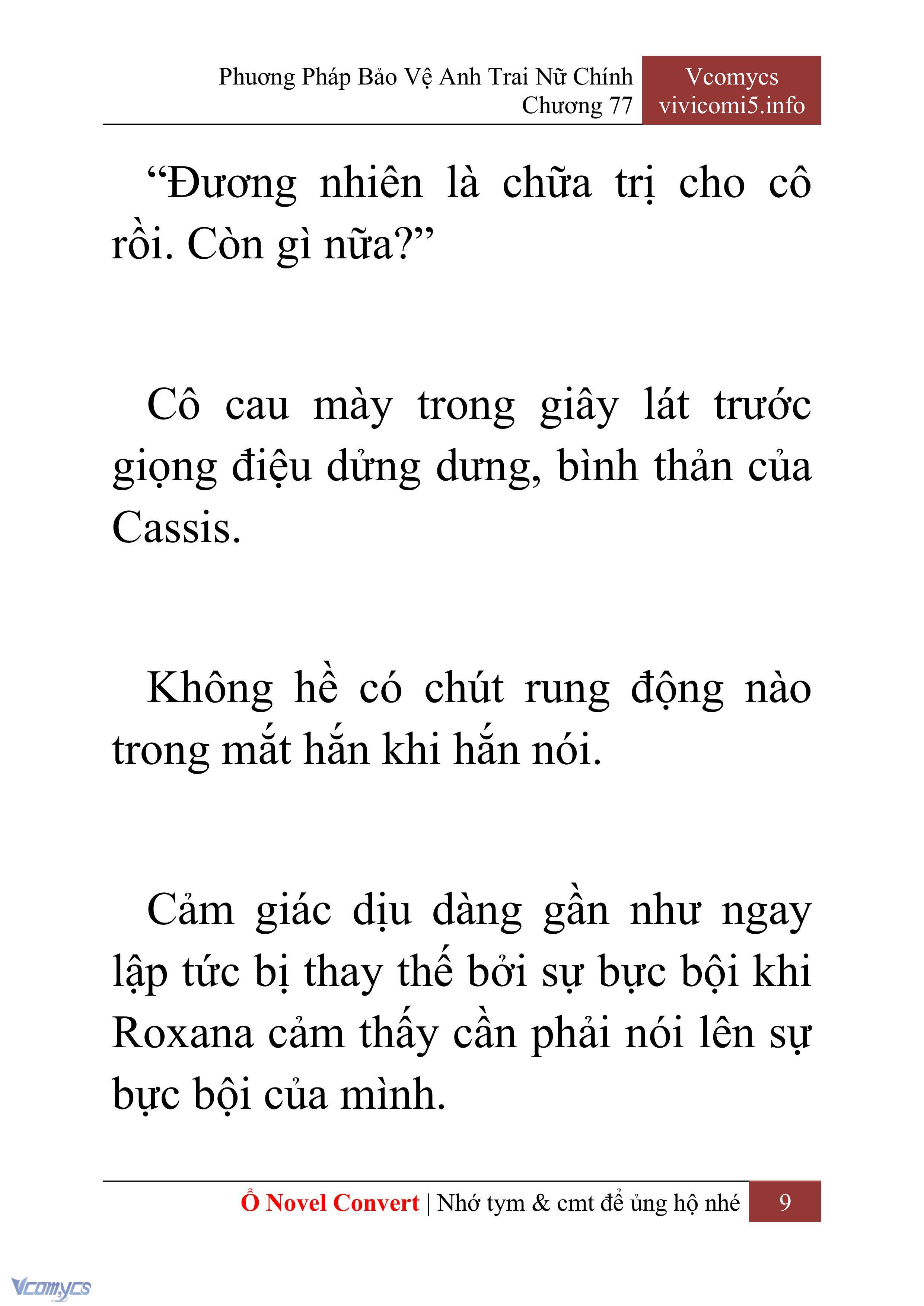 [Novel] Phương Pháp Bảo Vệ Anh Trai Nữ Chính Chap 77 - Trang 2