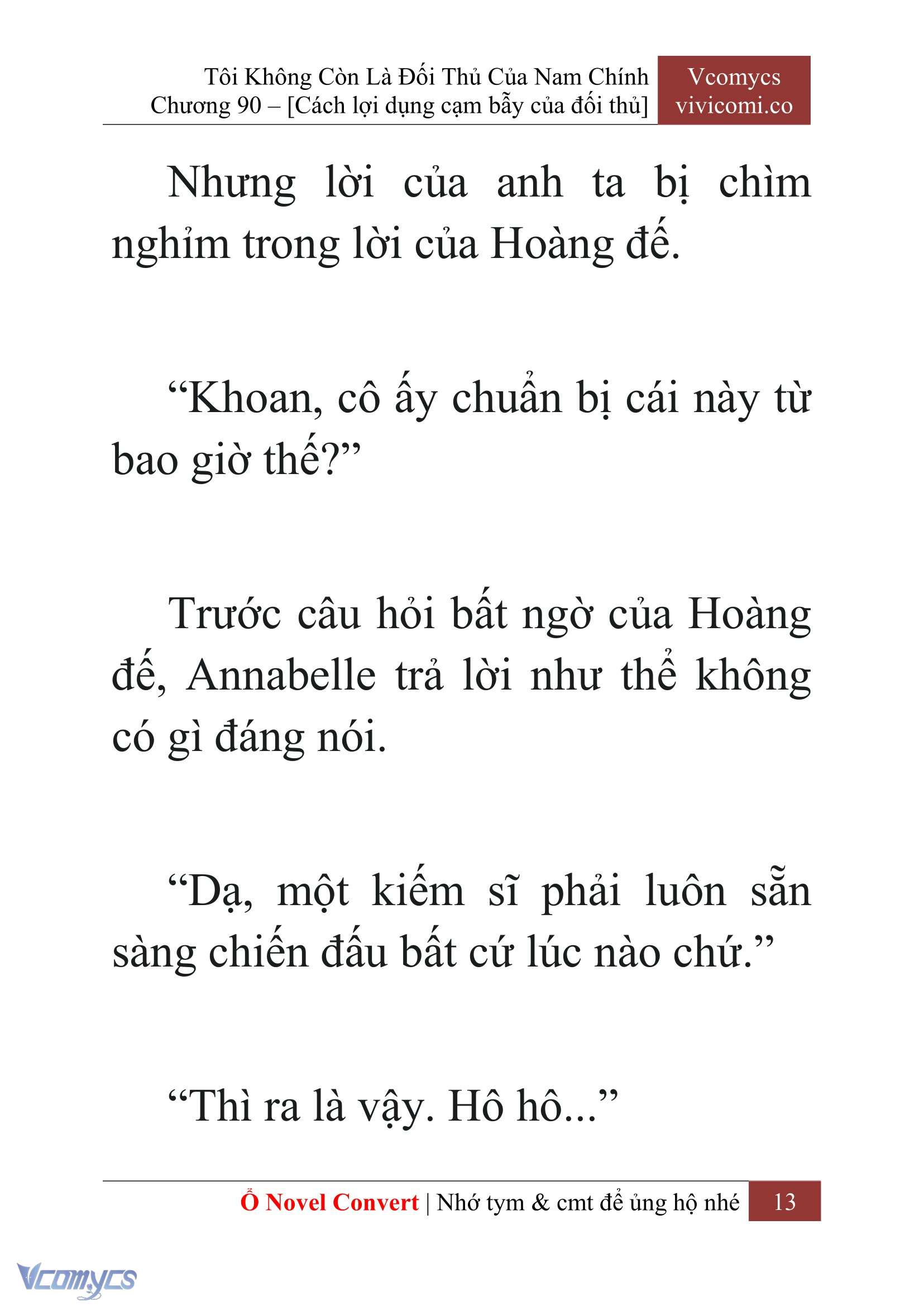 [Novel] Tôi Không Còn Là Đối Thủ Của Nam Chính Chap 90 - Trang 2