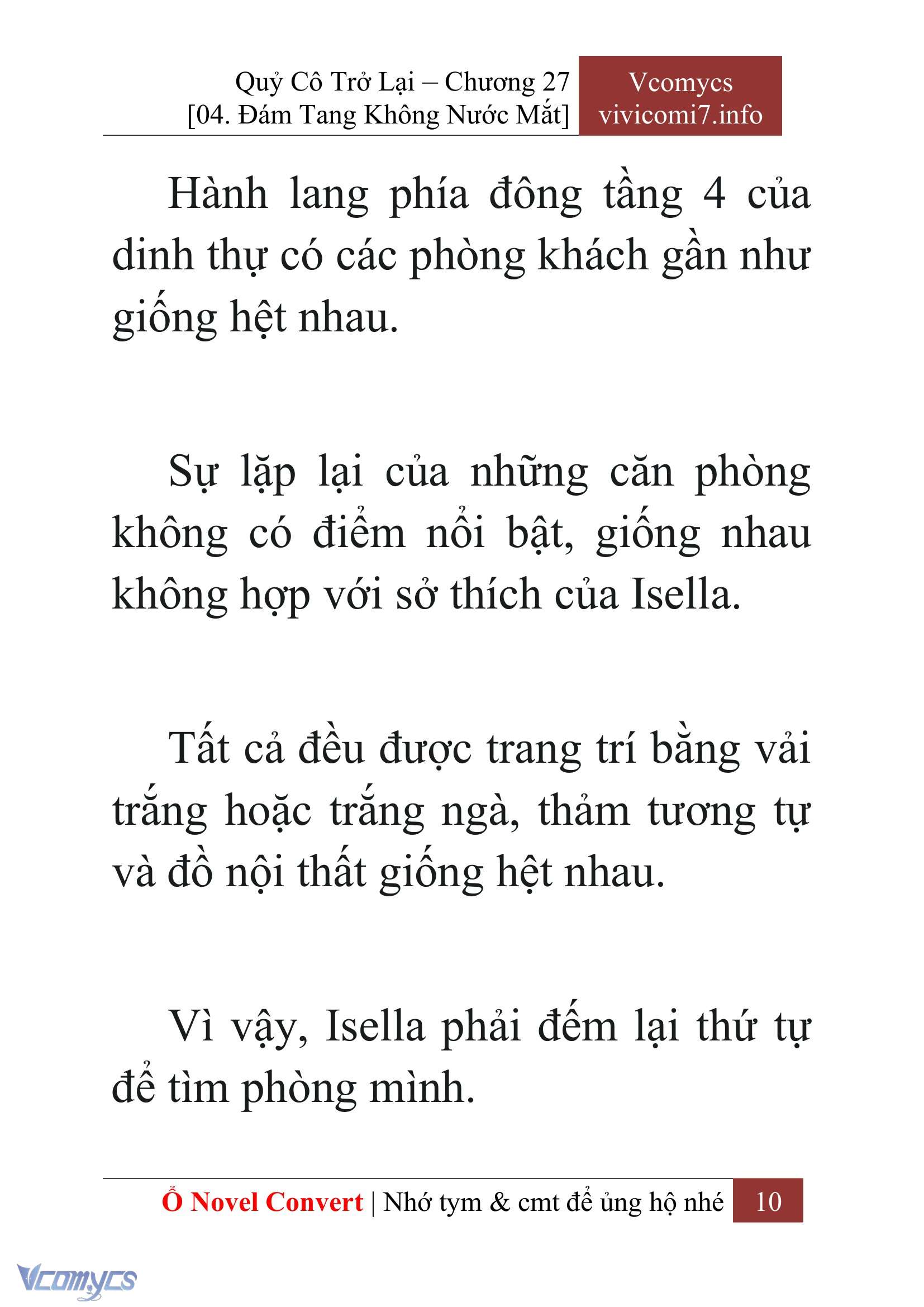 [Novel] Quý Cô Trở Lại Chap 27 - Trang 2