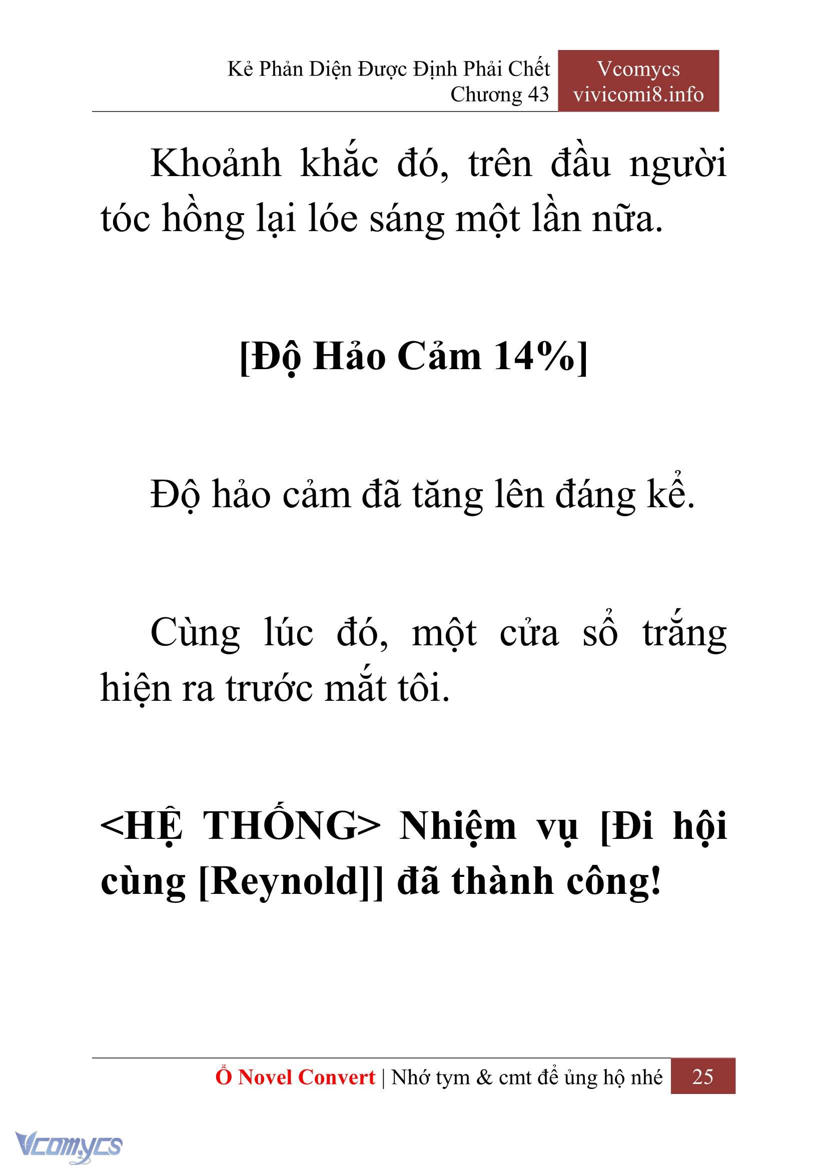 [Novel] Kẻ Phản Diện Được Định Phải Chết Chap 43 - Next Chap 44