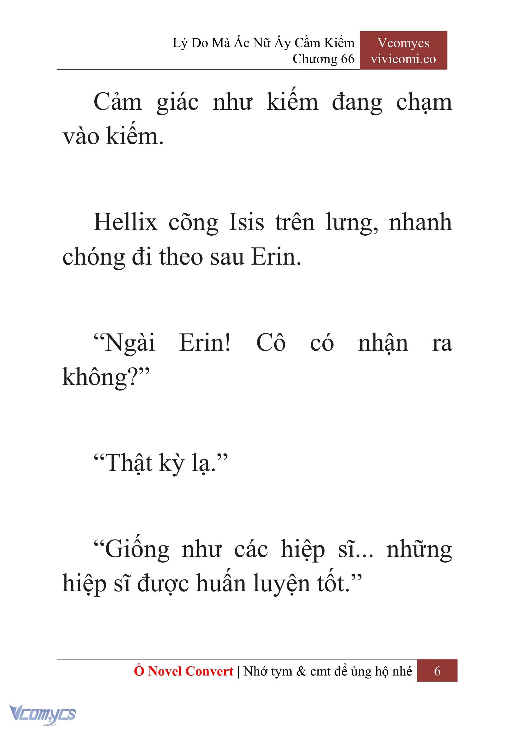 [Novel] Lý Do Mà Ác Nữ Ấy Cầm Kiếm Chap 66 - Next Chap 67