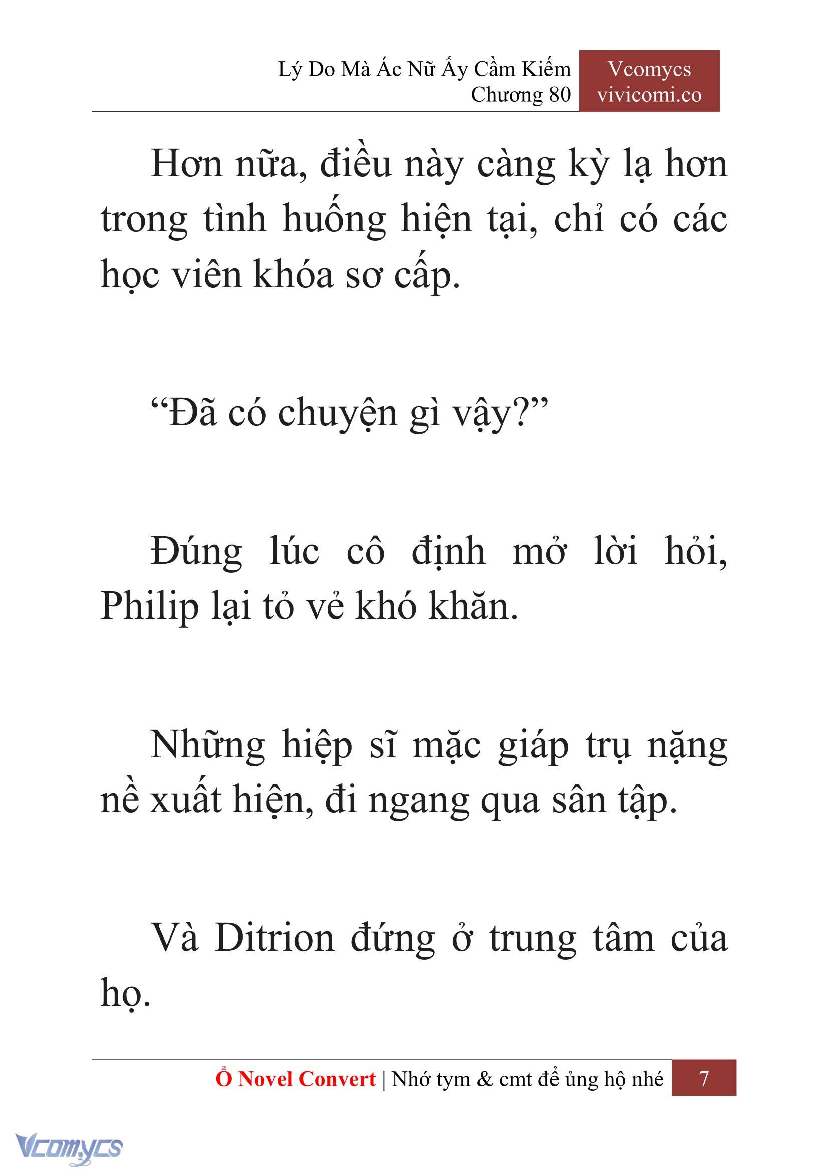 [Novel] Lý Do Mà Ác Nữ Ấy Cầm Kiếm Chap 80 - Next Chap 81