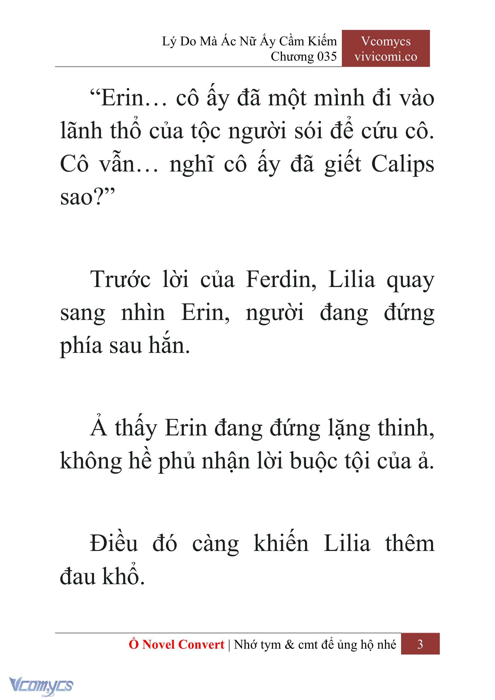 [Novel] Lý Do Mà Ác Nữ Ấy Cầm Kiếm Chap 35 - Trang 2