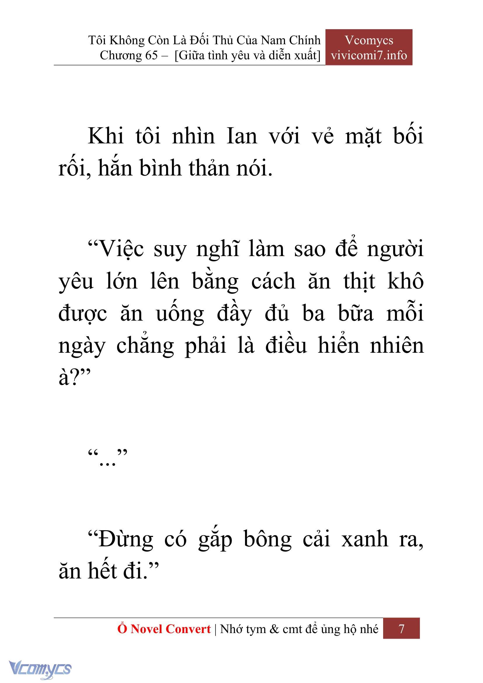 [Novel] Tôi Không Còn Là Đối Thủ Của Nam Chính Chap 65 - Trang 2