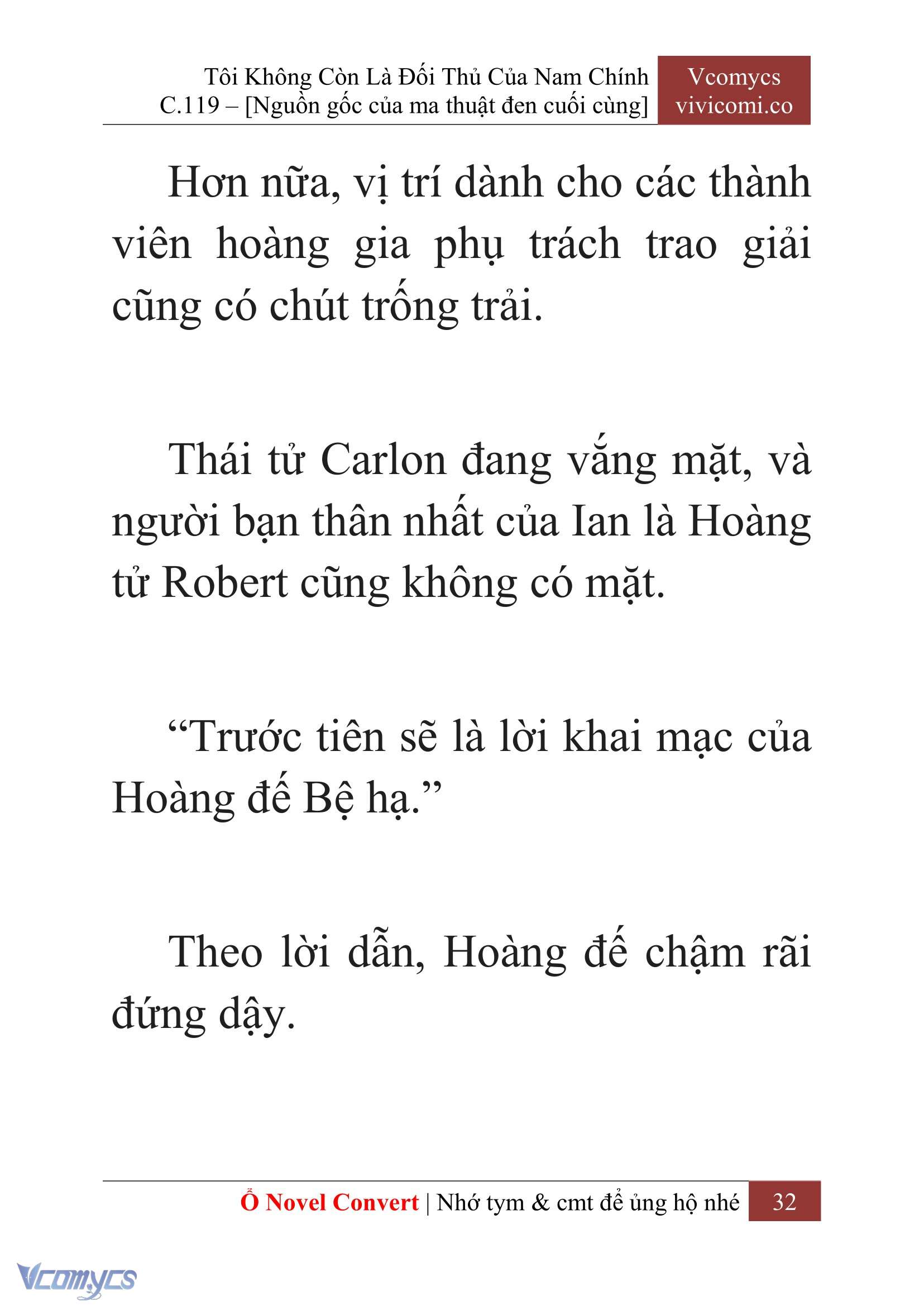 [Novel] Tôi Không Còn Là Đối Thủ Của Nam Chính Chap 119 - Trang 2