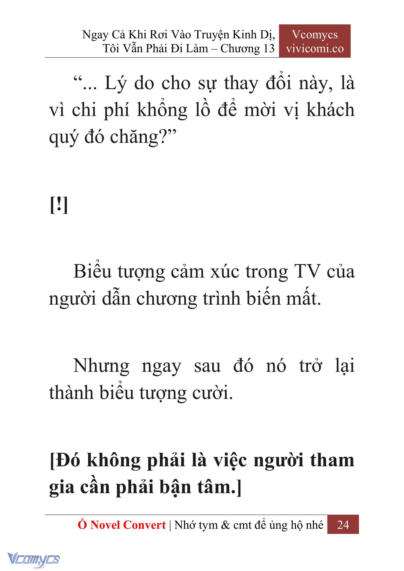 [Novel] Ngay Cả Khi Rơi Vào Truyện Kinh Dị, Tôi Vẫn Phải Đi Làm Chap 13 - Trang 2