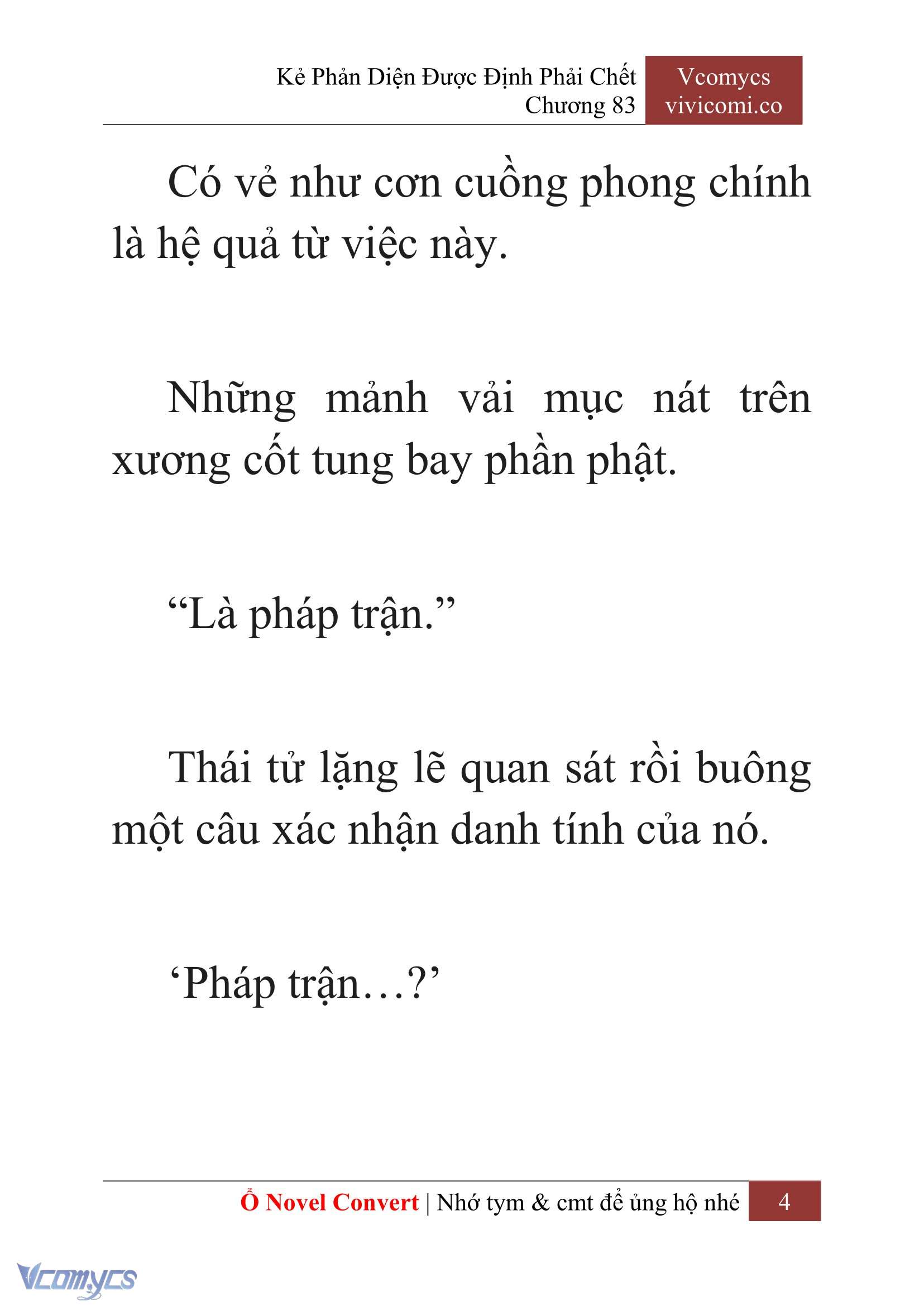 [Novel] Kẻ Phản Diện Được Định Phải Chết Chap 83 - Trang 2