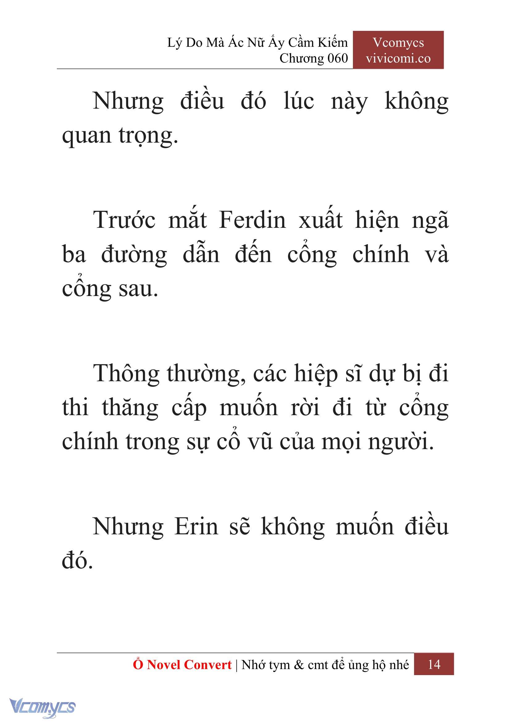 [Novel] Lý Do Mà Ác Nữ Ấy Cầm Kiếm Chap 60 - Next Chap 61