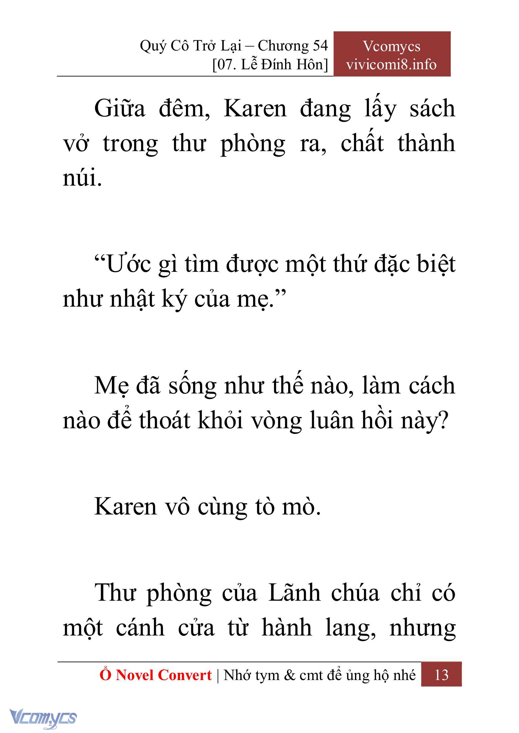 [Novel] Quý Cô Trở Lại Chap 54 - Trang 2