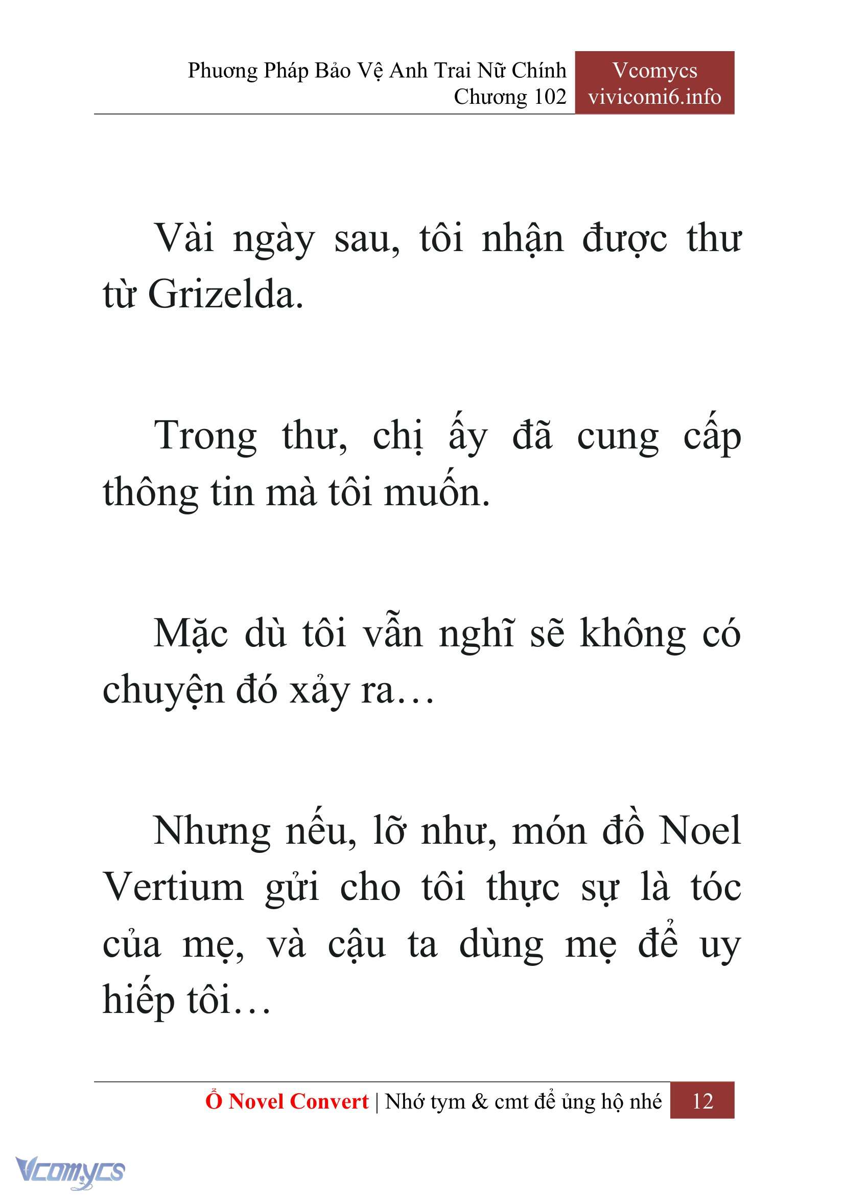 [Novel] Phương Pháp Bảo Vệ Anh Trai Nữ Chính Chap 102 - Trang 2