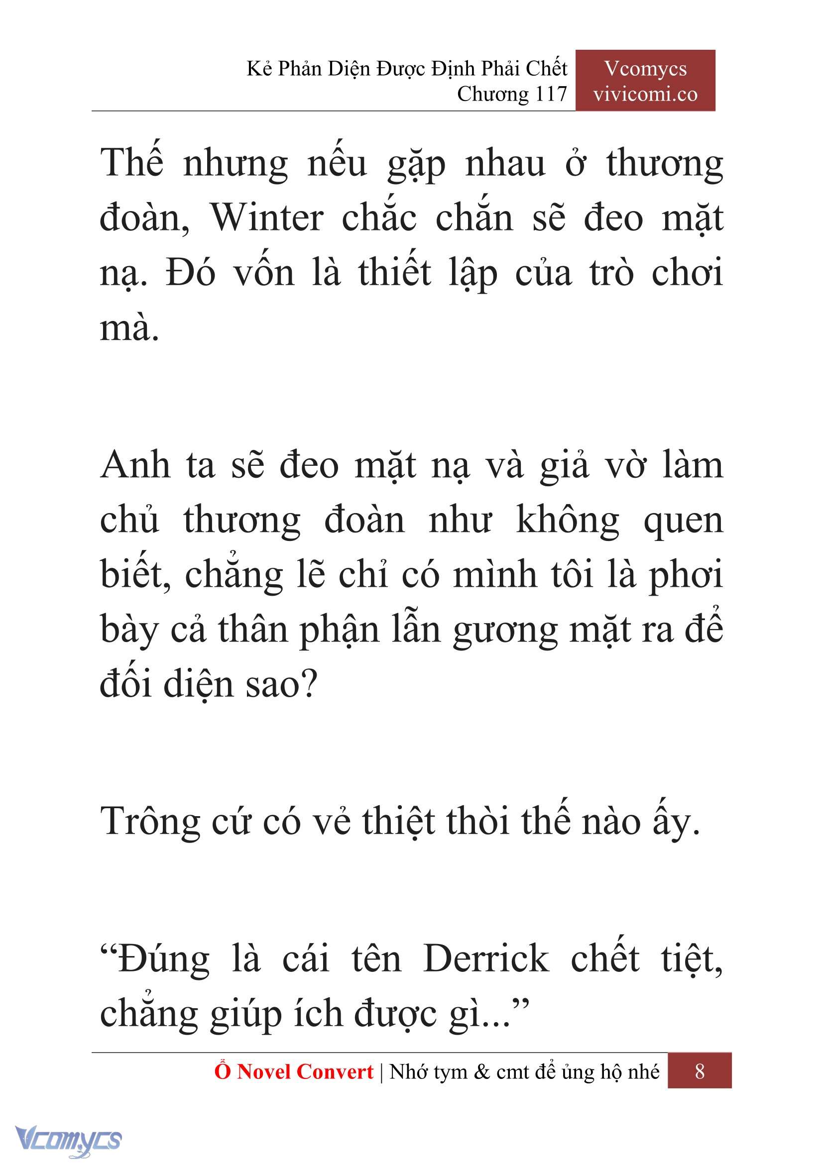 [Novel] Kẻ Phản Diện Được Định Phải Chết Chap 117 - Trang 2