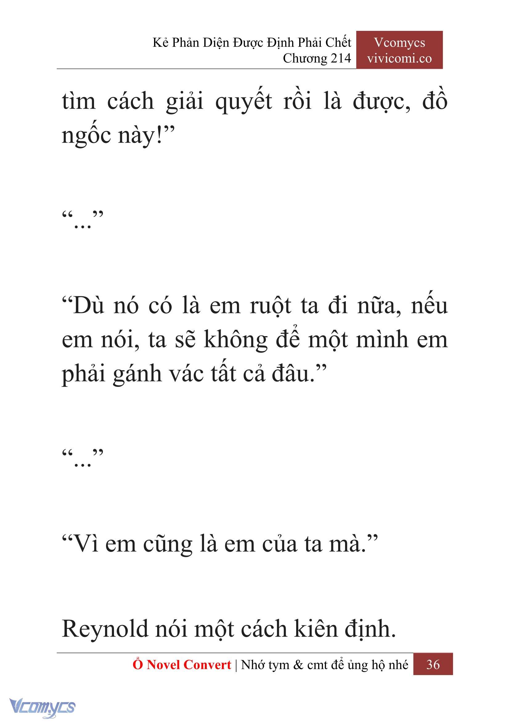 [Novel] Kẻ Phản Diện Được Định Phải Chết Chap 214 - Next Chap 215