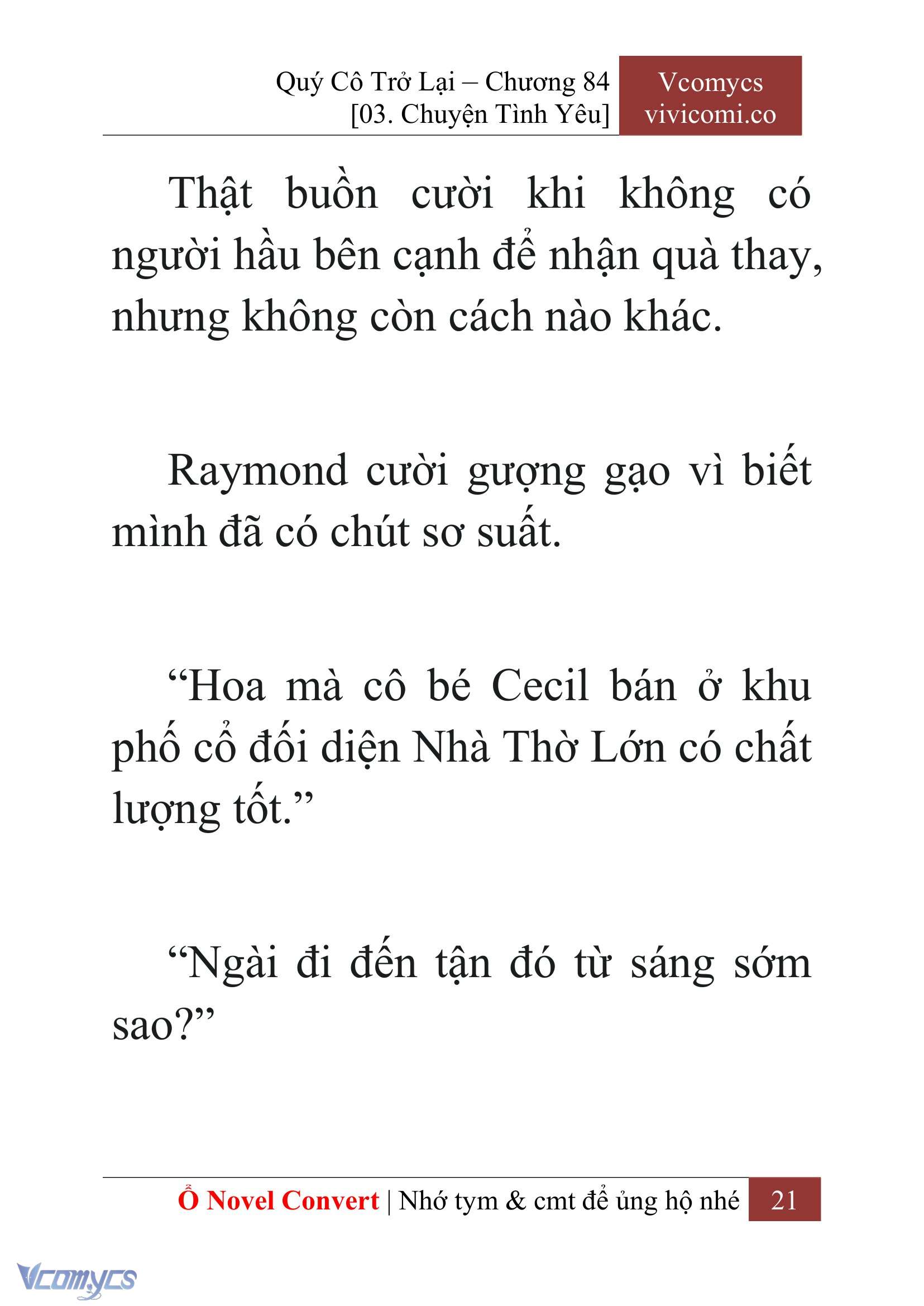 [Novel] Quý Cô Trở Lại Chap 84 - Trang 2