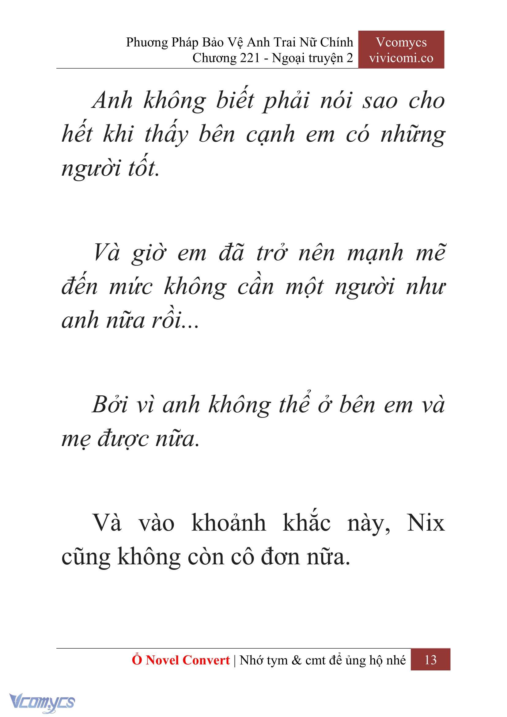 [Novel] Phương Pháp Bảo Vệ Anh Trai Nữ Chính Chap 221 - Trang 2