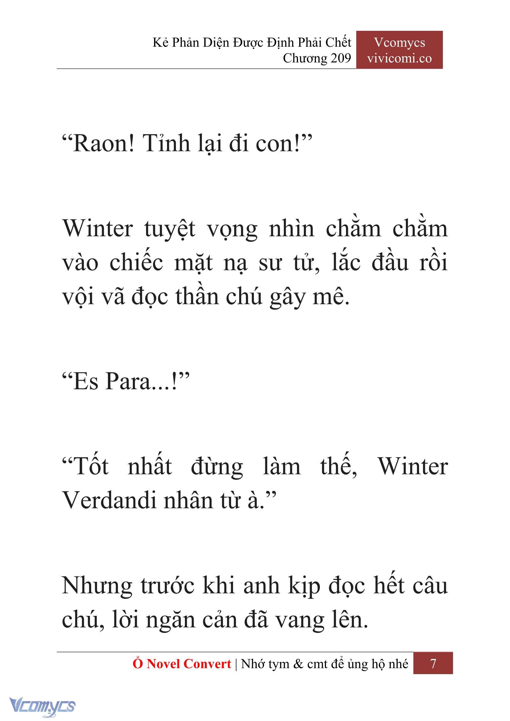 [Novel] Kẻ Phản Diện Được Định Phải Chết Chap 209 - Next Chap 210