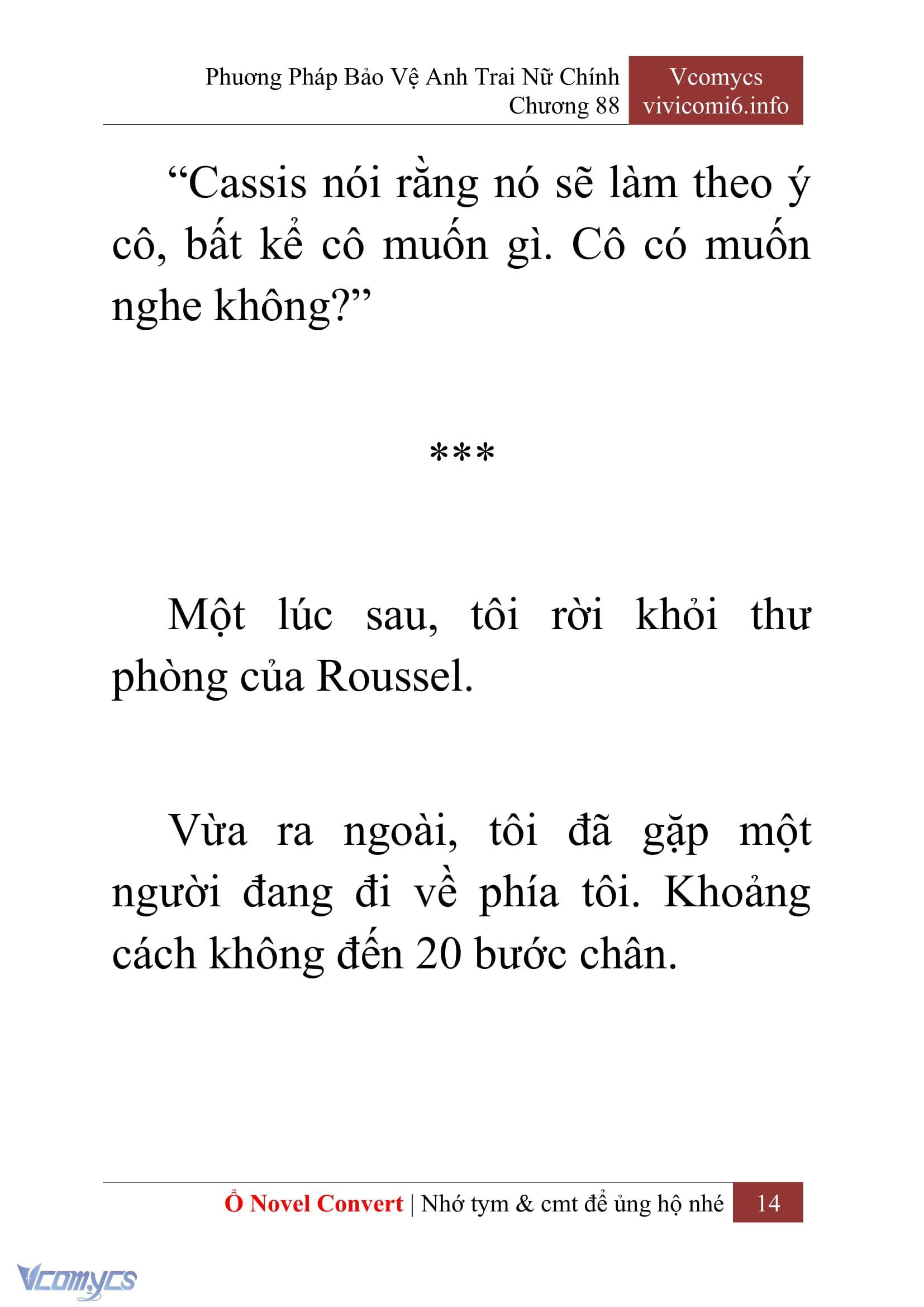 [Novel] Phương Pháp Bảo Vệ Anh Trai Nữ Chính Chap 88 - Trang 2