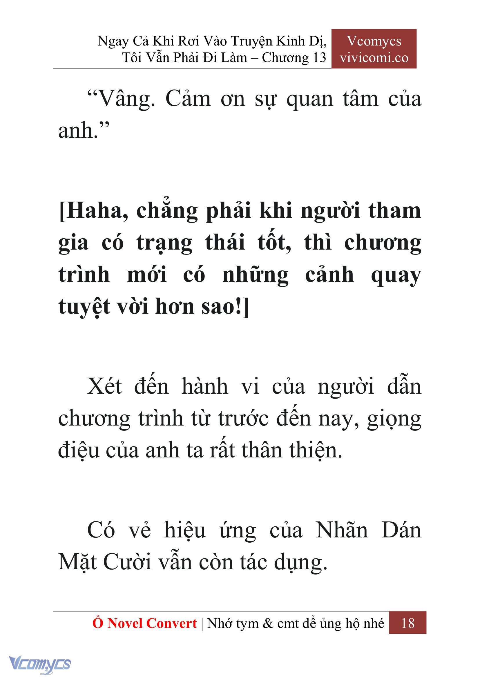 [Novel] Ngay Cả Khi Rơi Vào Truyện Kinh Dị, Tôi Vẫn Phải Đi Làm Chap 13 - Trang 2