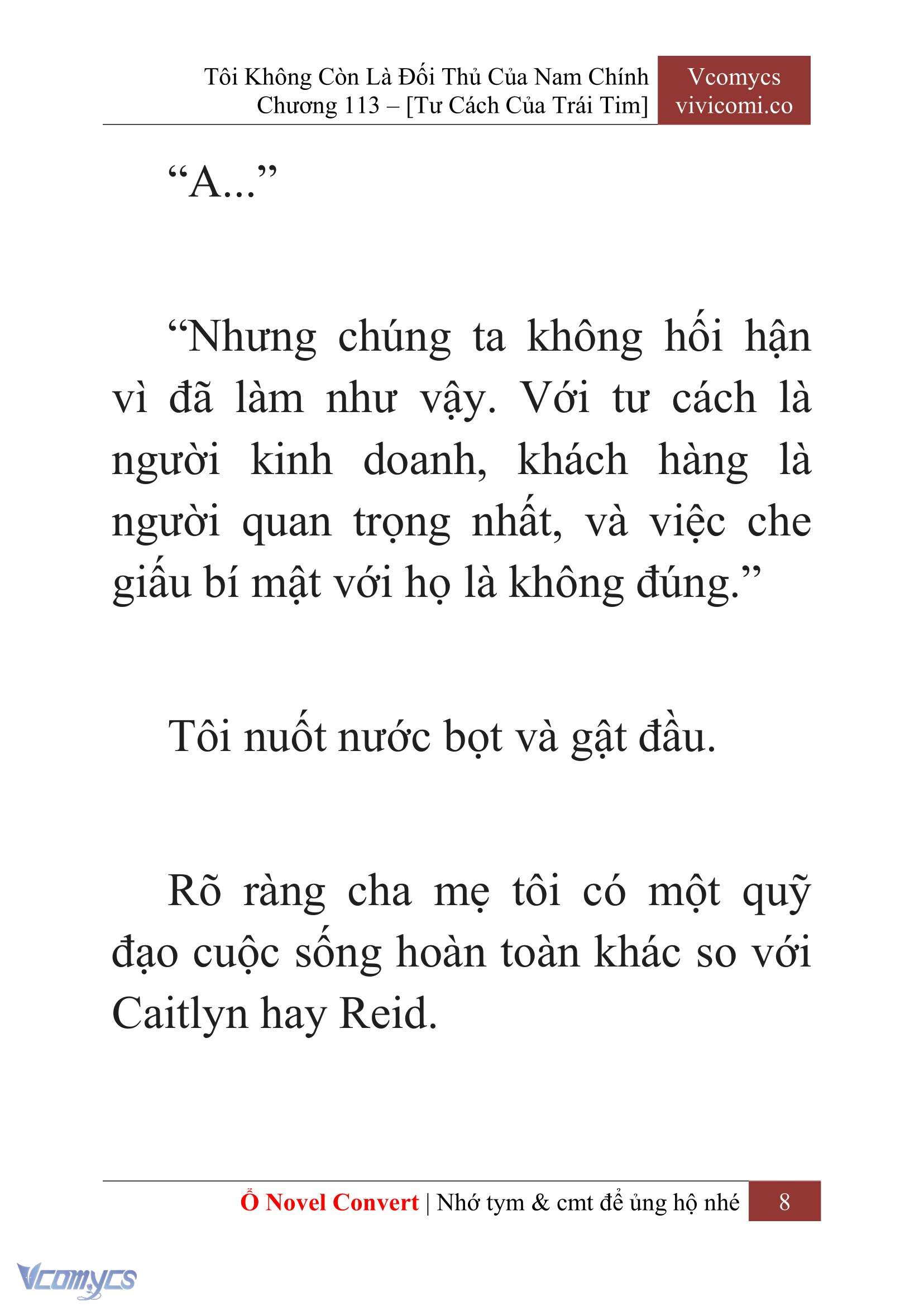 [Novel] Tôi Không Còn Là Đối Thủ Của Nam Chính Chap 113 - Trang 2