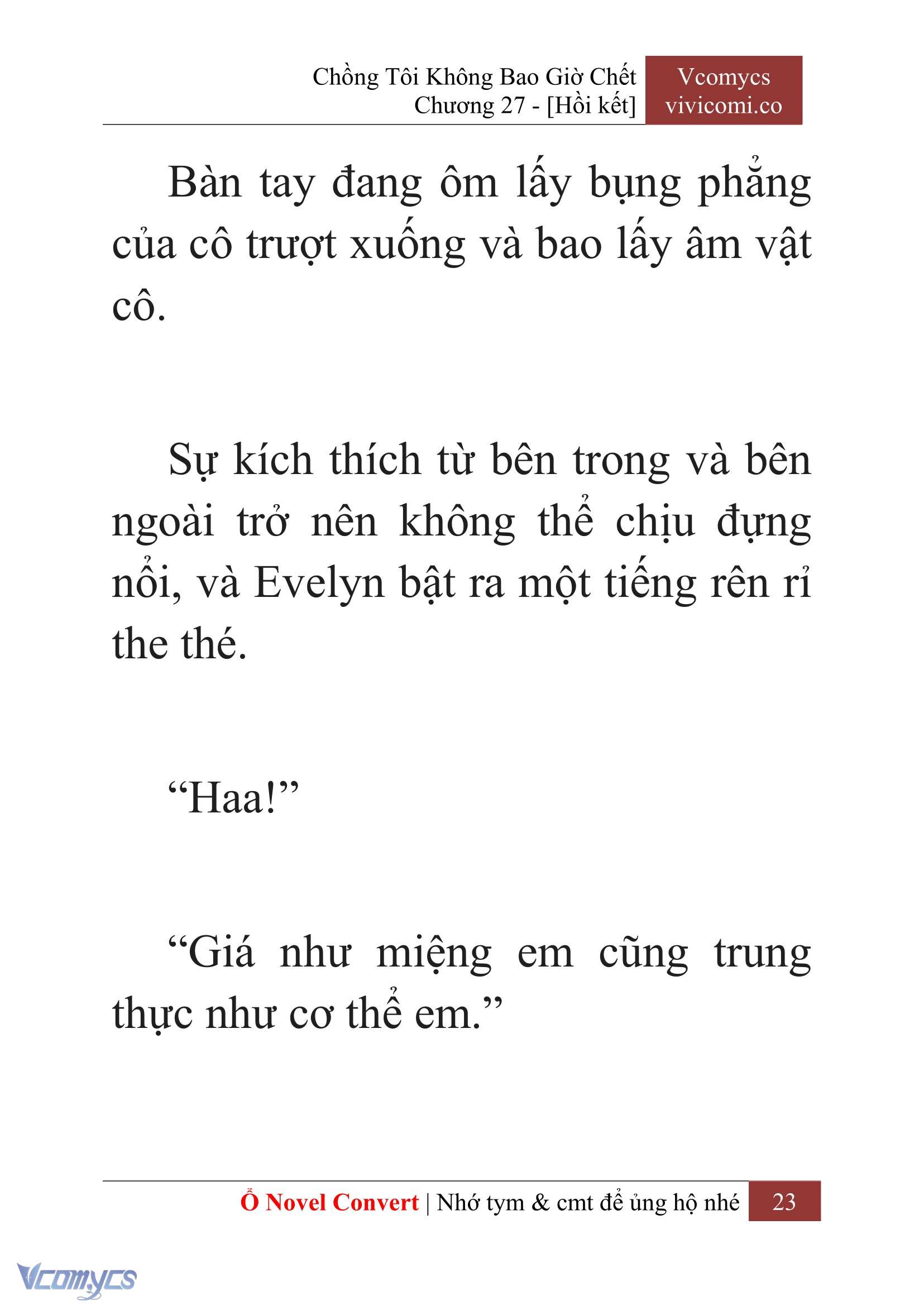[Novel] Chồng Tôi Không Bao Giờ Chết Chap 27 - Trang 2
