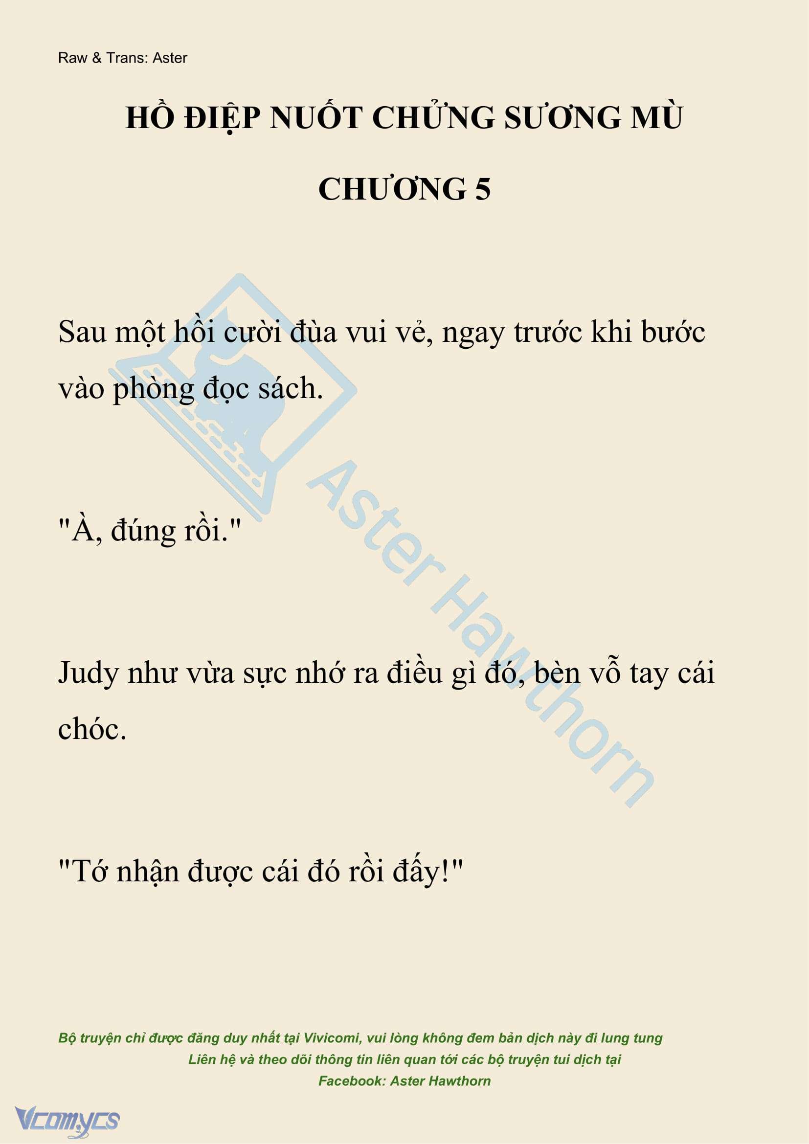 [NOVEL] Hồ Điệp Nuốt Chửng Sương Mù Chap 5 - Trang 2