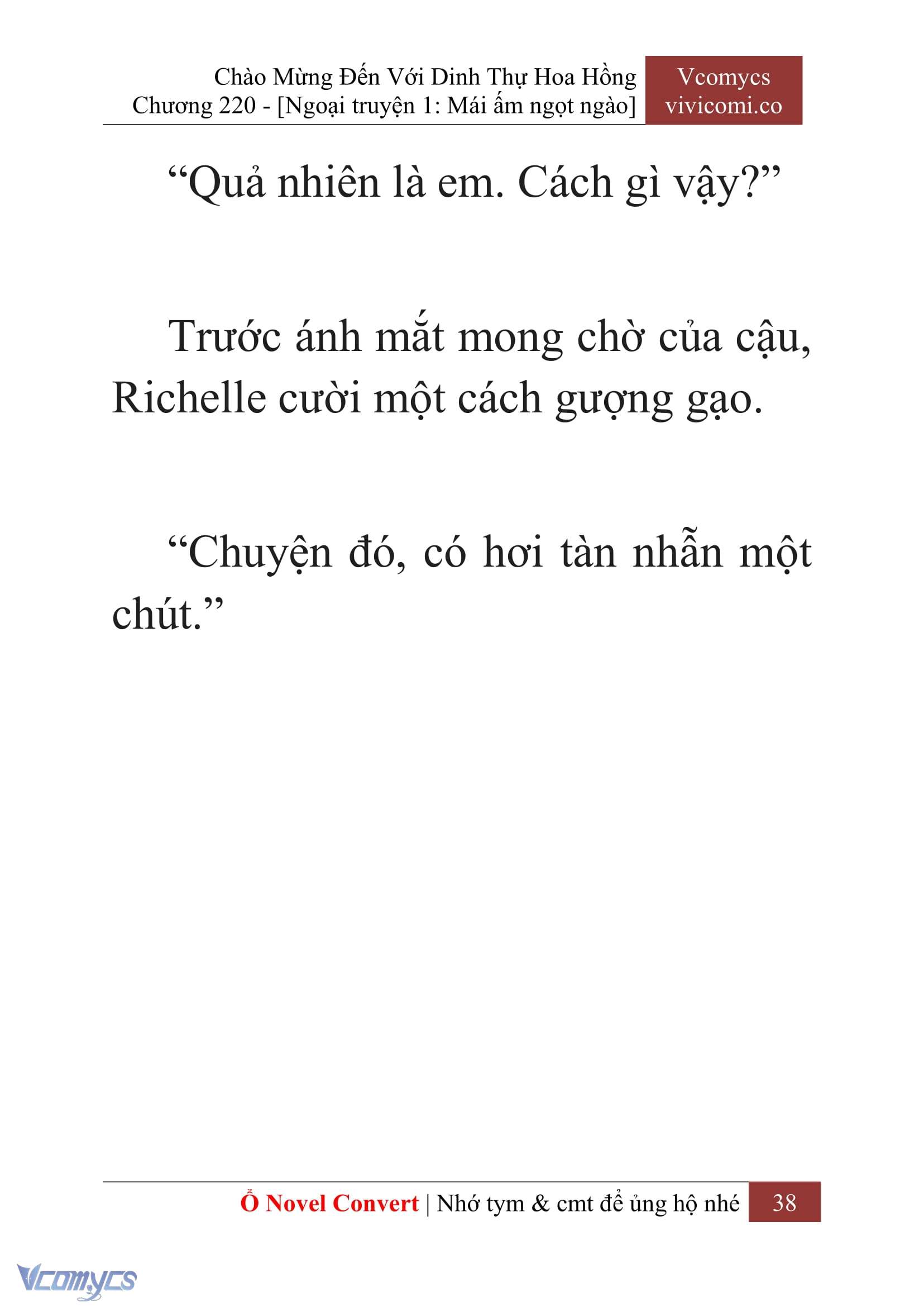 [Novel] Chào Mừng Đến Với Dinh Thự Hoa Hồng Chap 220 - Trang 2