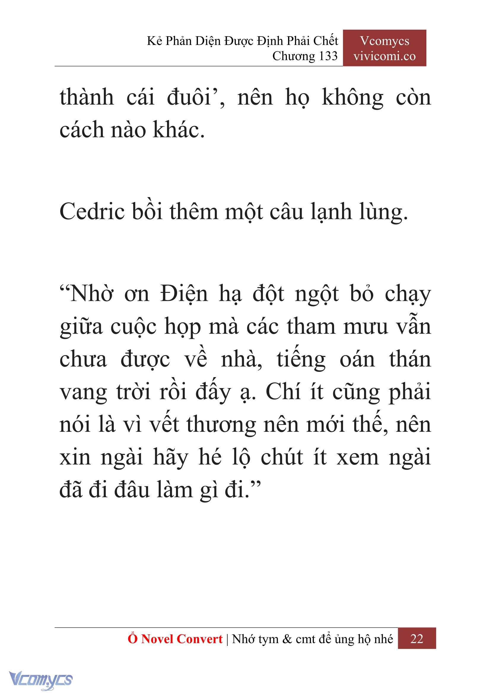 [Novel] Kẻ Phản Diện Được Định Phải Chết Chap 133 - Trang 2