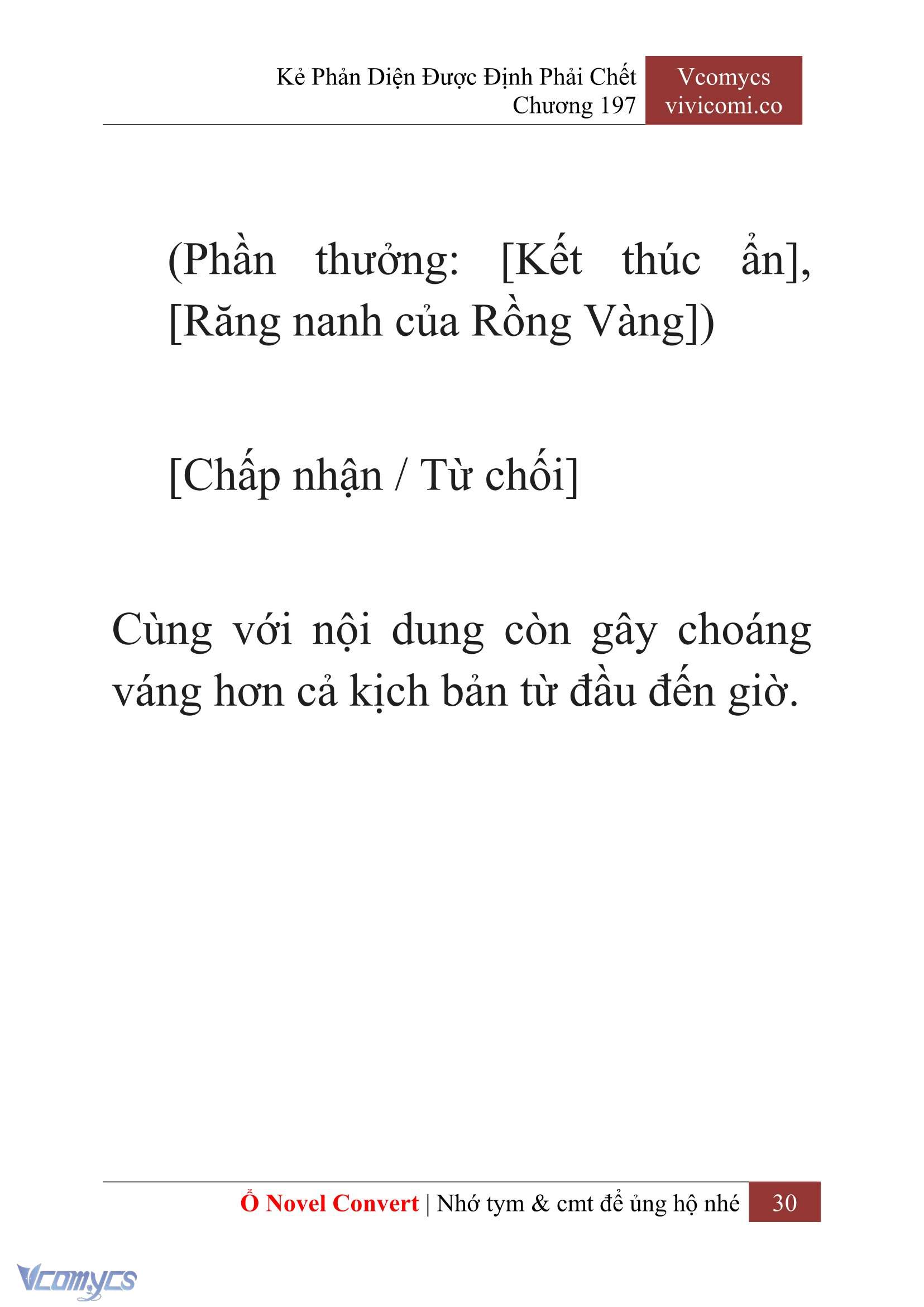 [Novel] Kẻ Phản Diện Được Định Phải Chết Chap 197 - Trang 2
