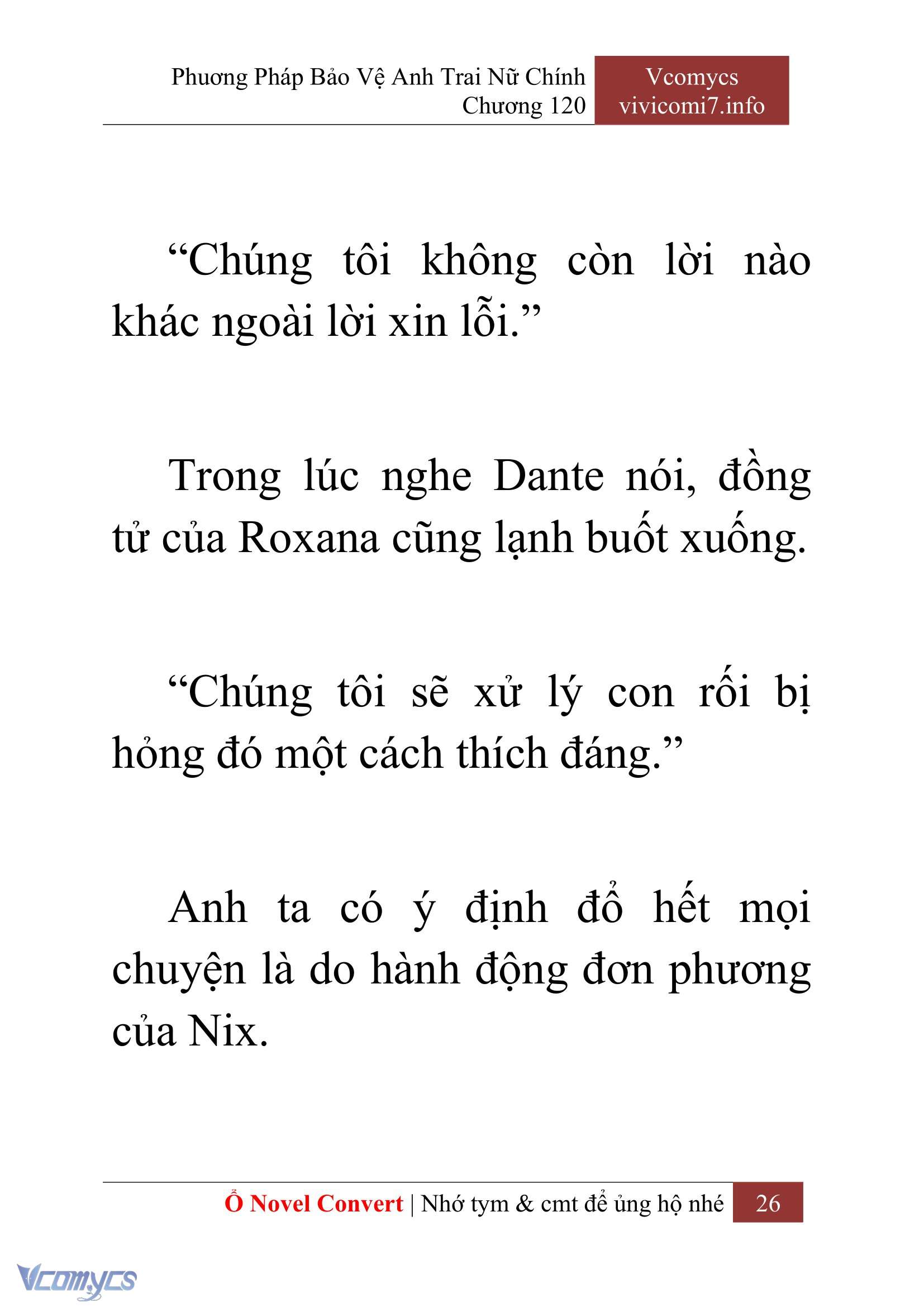 [Novel] Phương Pháp Bảo Vệ Anh Trai Nữ Chính Chap 120 - Trang 2