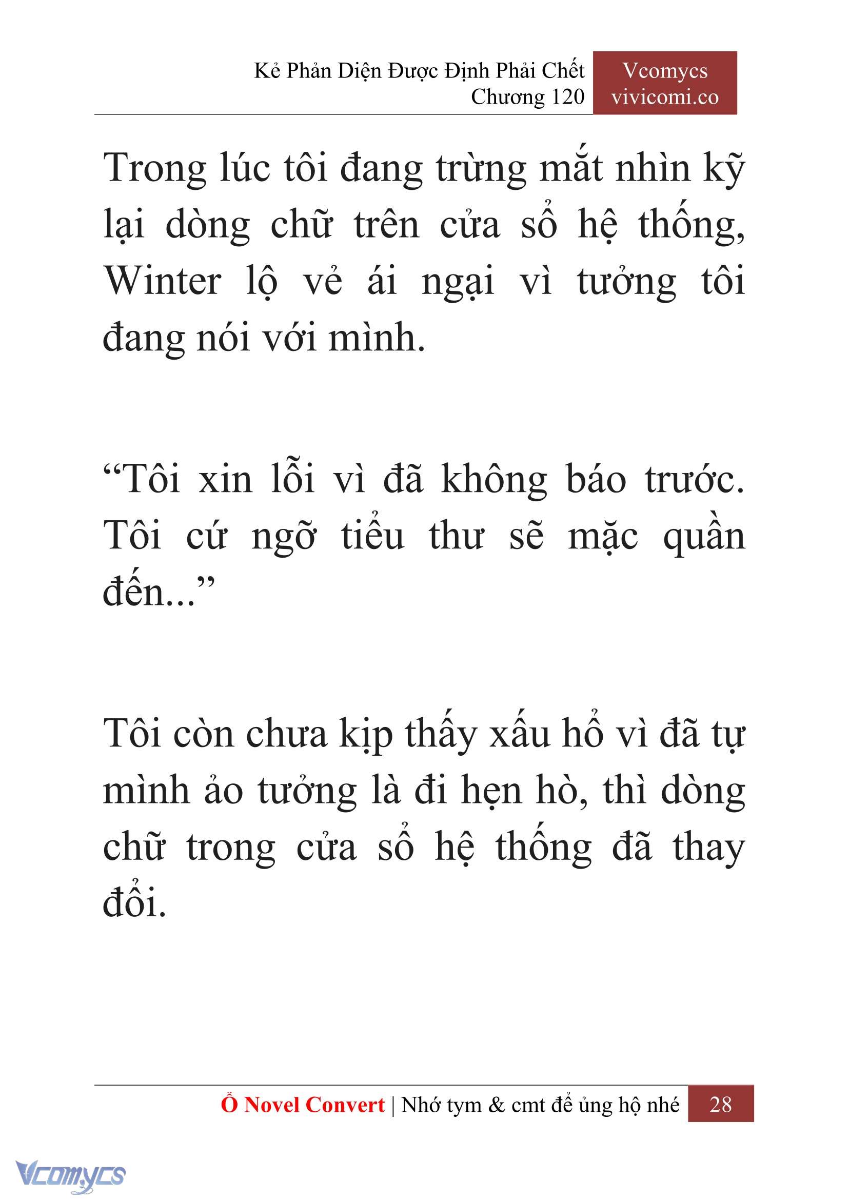 [Novel] Kẻ Phản Diện Được Định Phải Chết Chap 120 - Trang 2