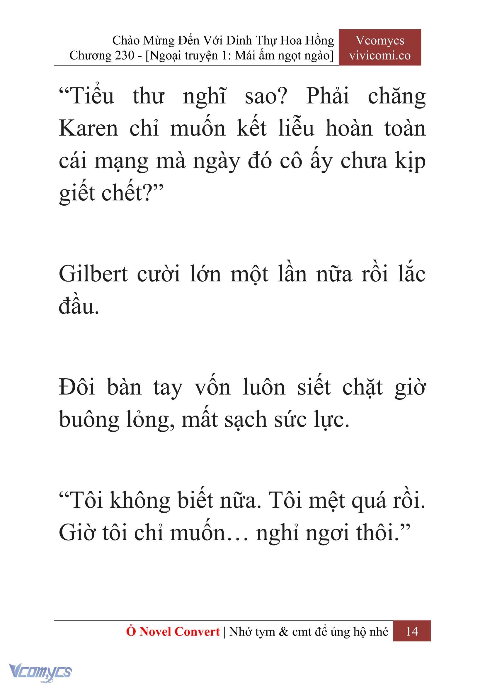 [Novel] Chào Mừng Đến Với Dinh Thự Hoa Hồng Chap 230 - Trang 2