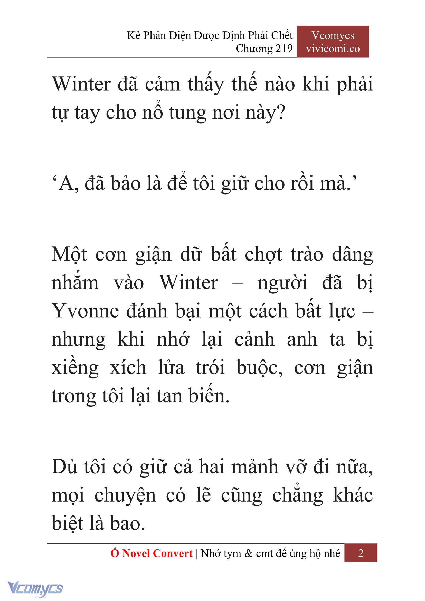 [Novel] Kẻ Phản Diện Được Định Phải Chết Chap 219 - Next Chap 220