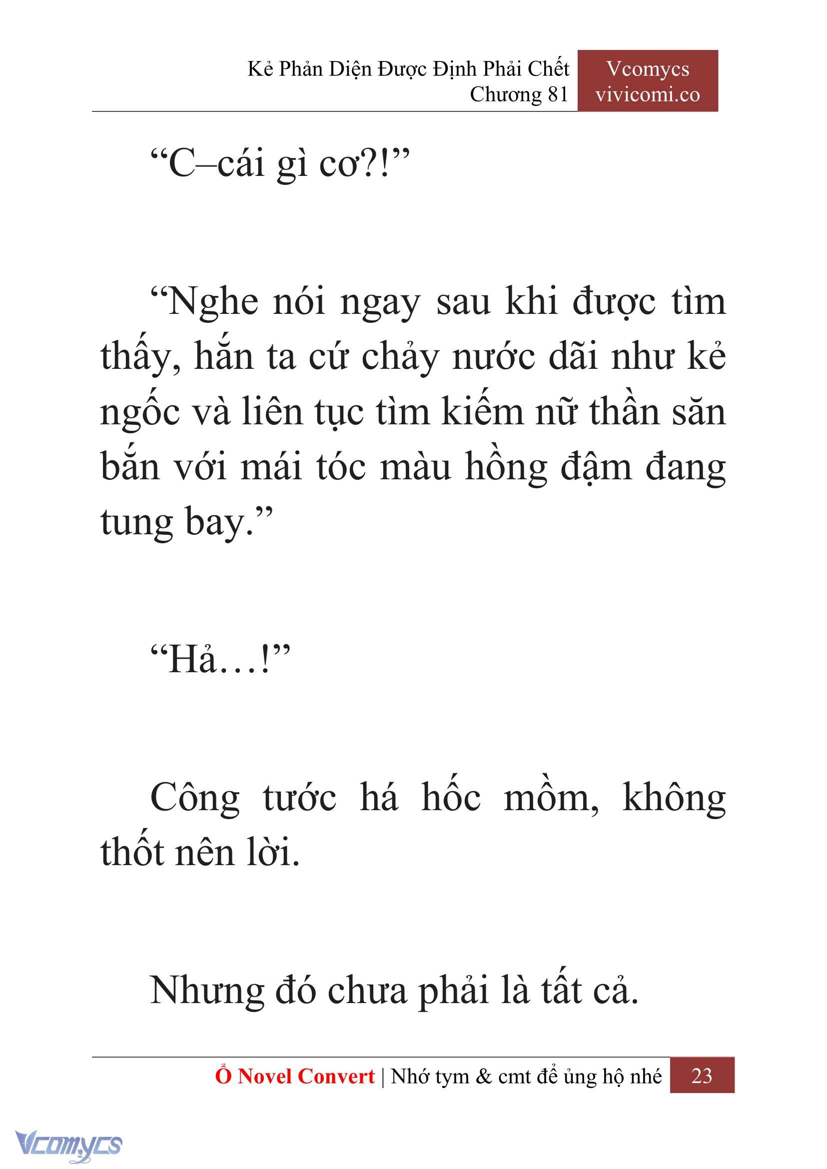 [Novel] Kẻ Phản Diện Được Định Phải Chết Chap 81 - Trang 2