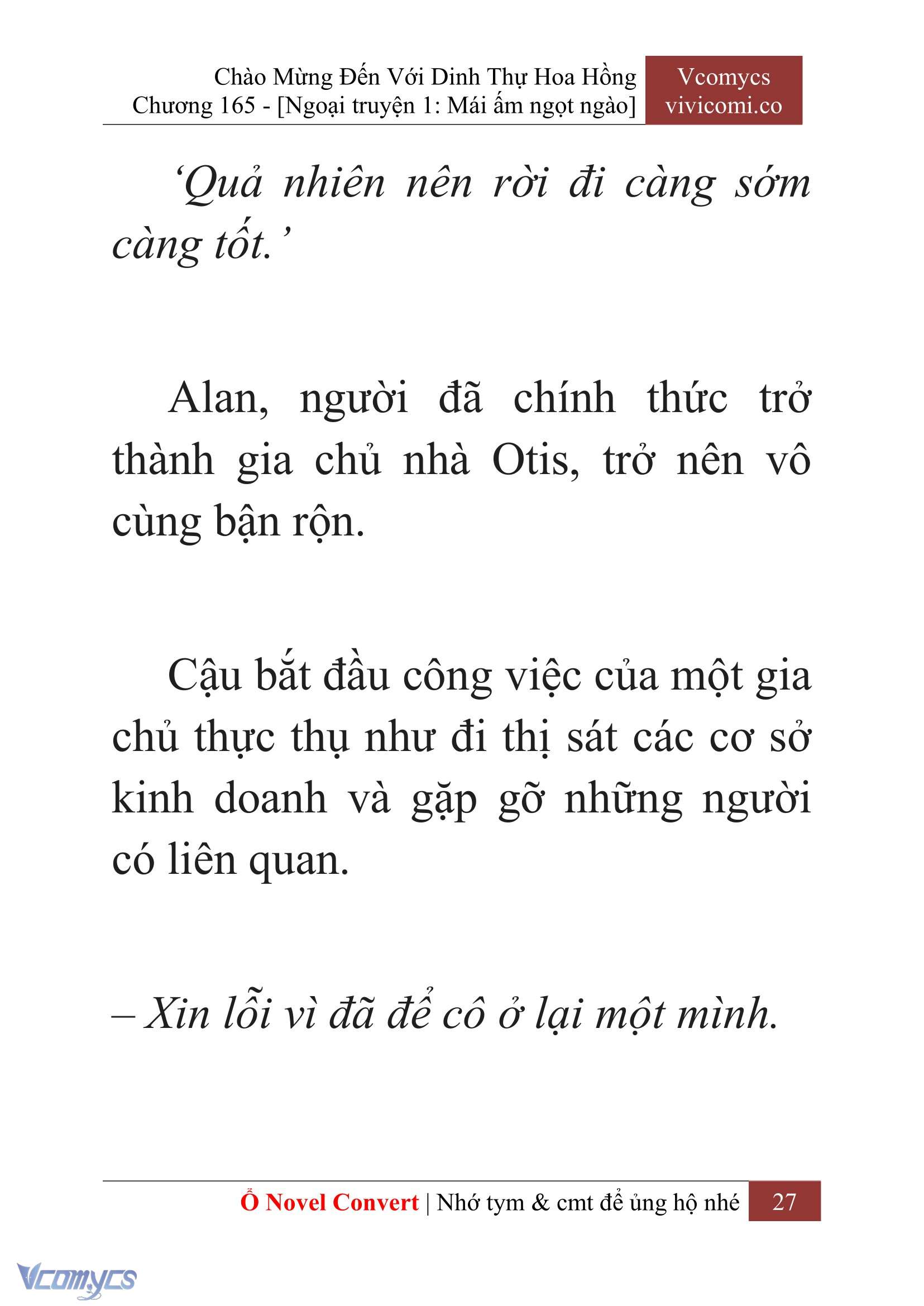 [Novel] Chào Mừng Đến Với Dinh Thự Hoa Hồng Chap 165 - Trang 2