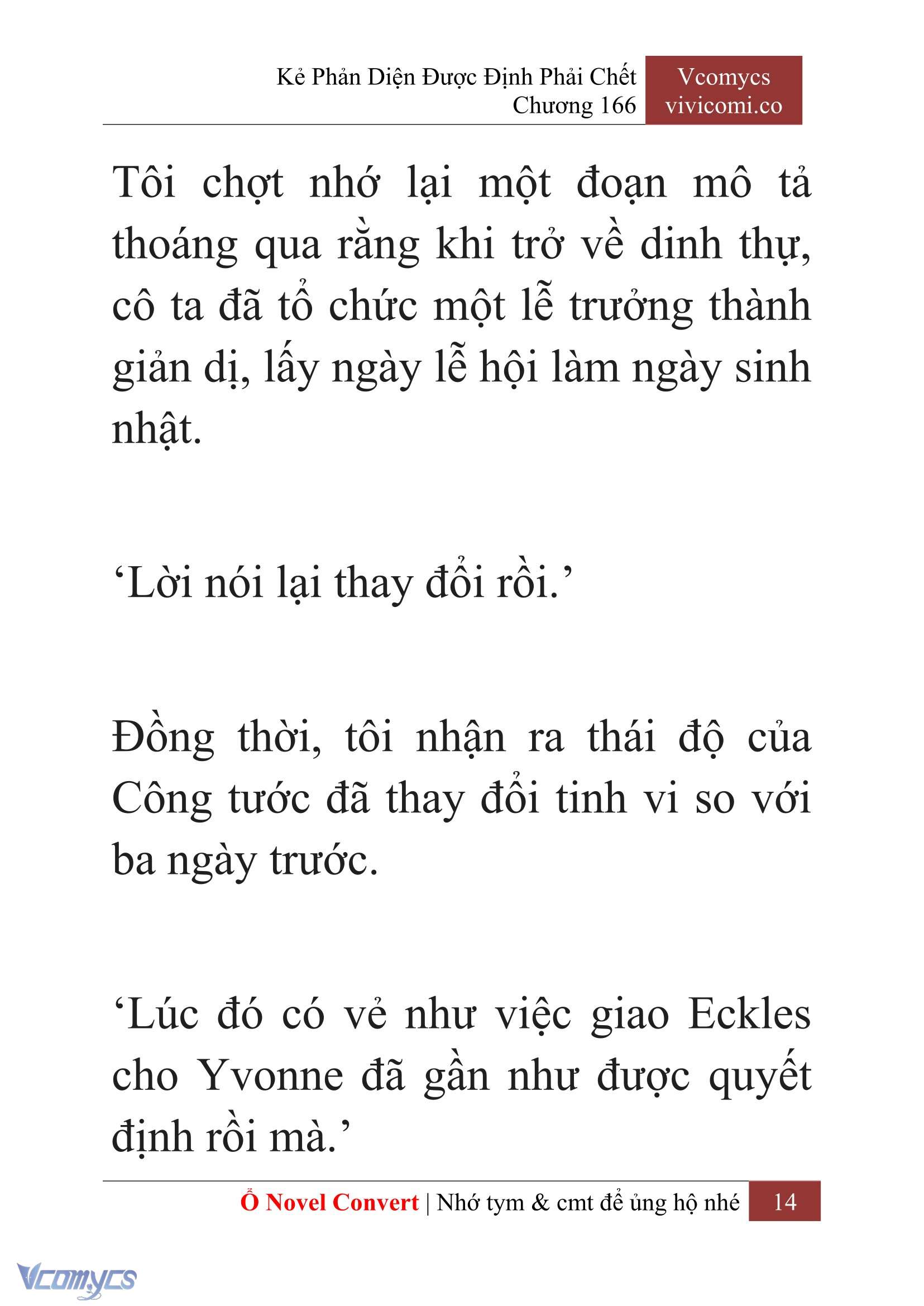 [Novel] Kẻ Phản Diện Được Định Phải Chết Chap 166 - Trang 2