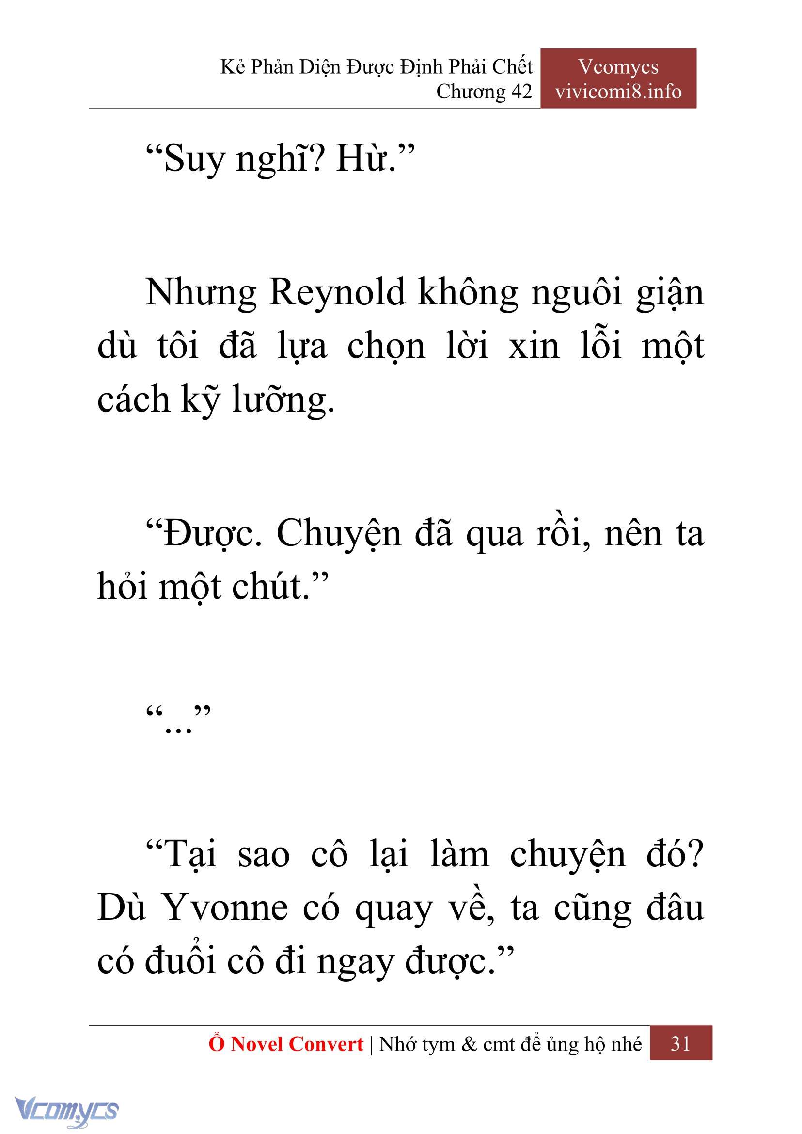 [Novel] Kẻ Phản Diện Được Định Phải Chết Chap 42 - Next Chap 43