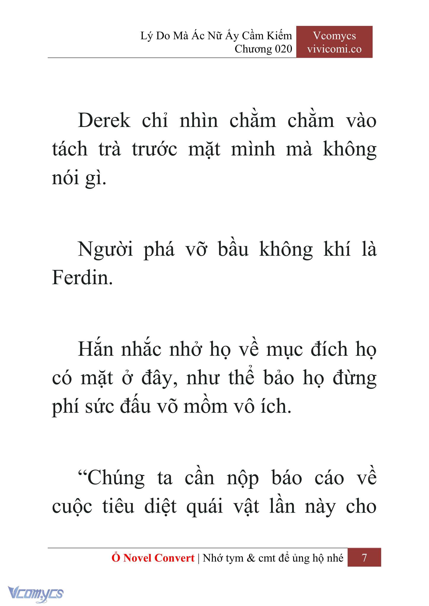 [Novel] Lý Do Mà Ác Nữ Ấy Cầm Kiếm Chap 20 - Next Chap 21