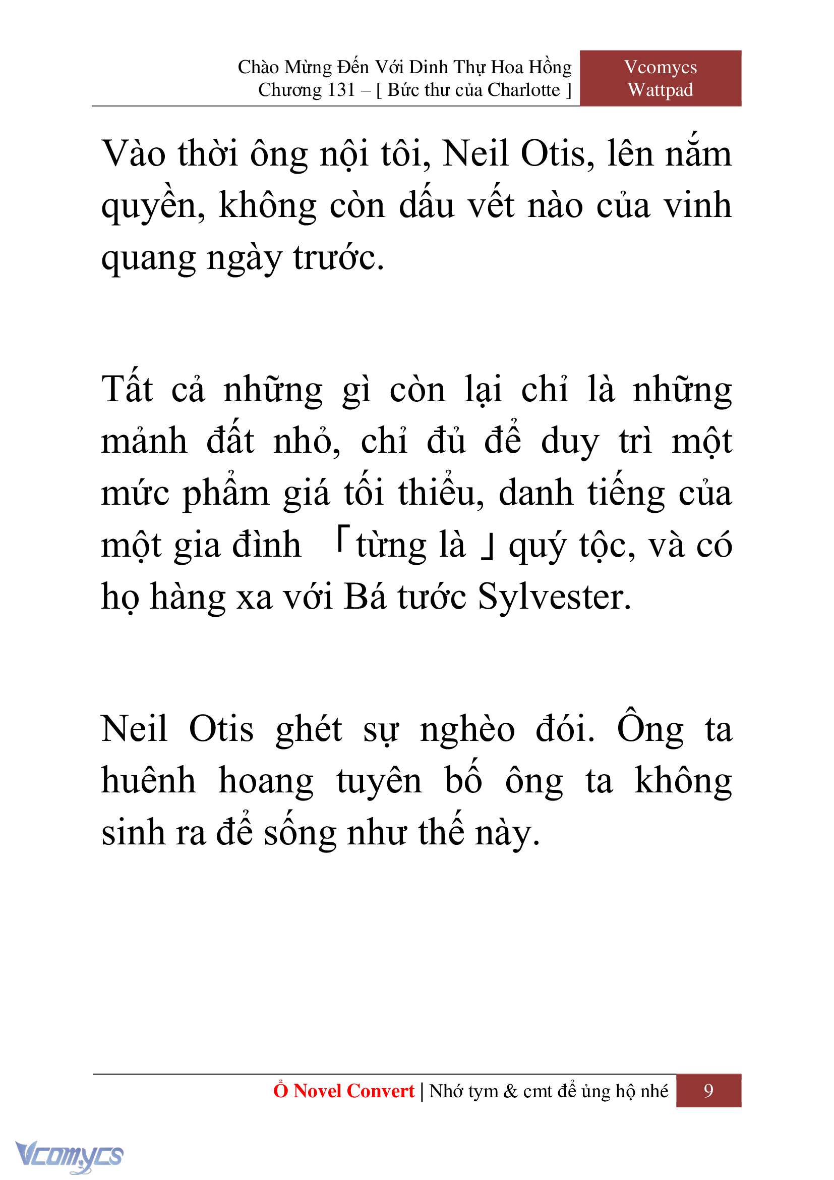 [Novel] Chào Mừng Đến Với Dinh Thự Hoa Hồng Chap 131 - Trang 2