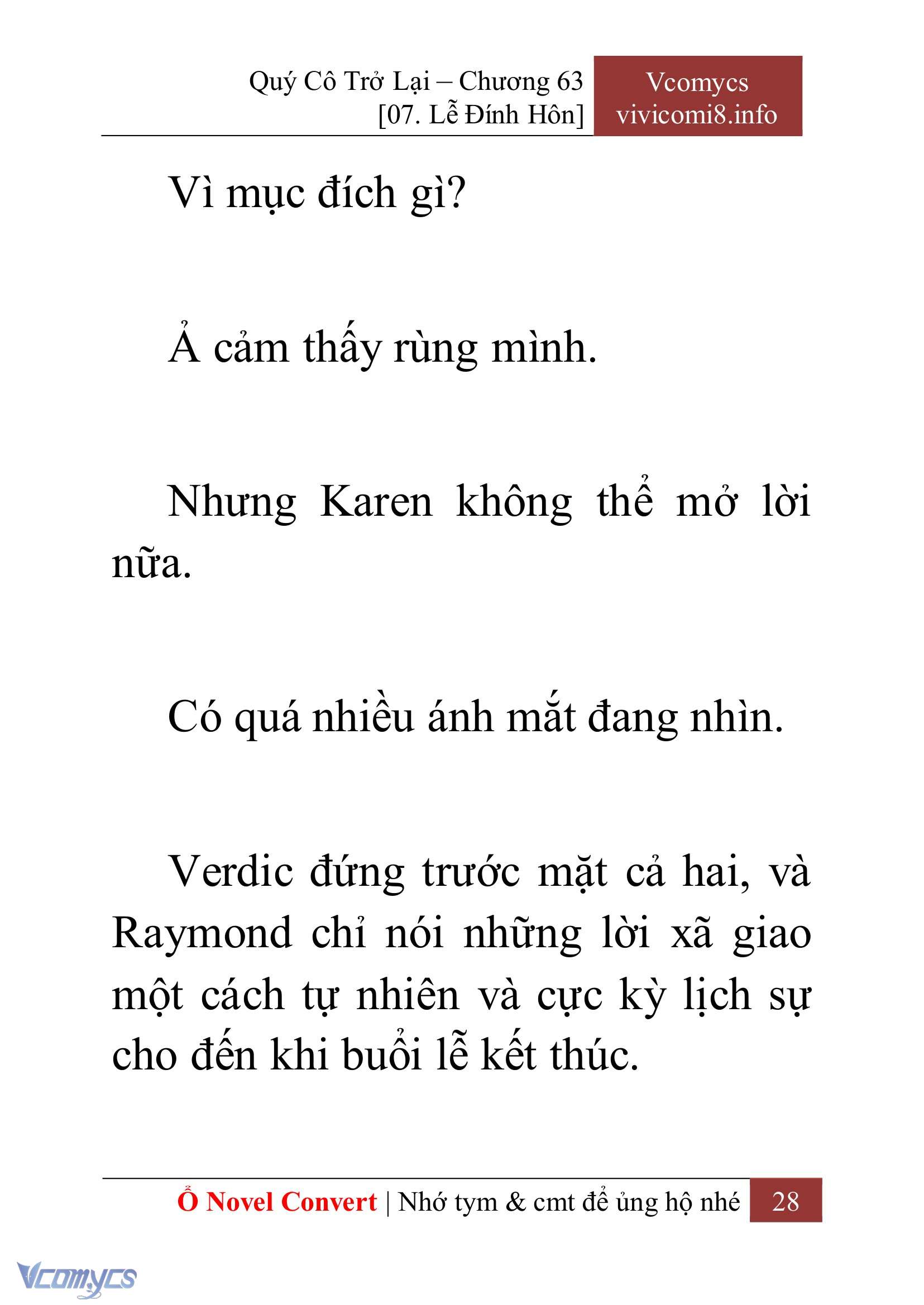 [Novel] Quý Cô Trở Lại Chap 63 - Trang 2
