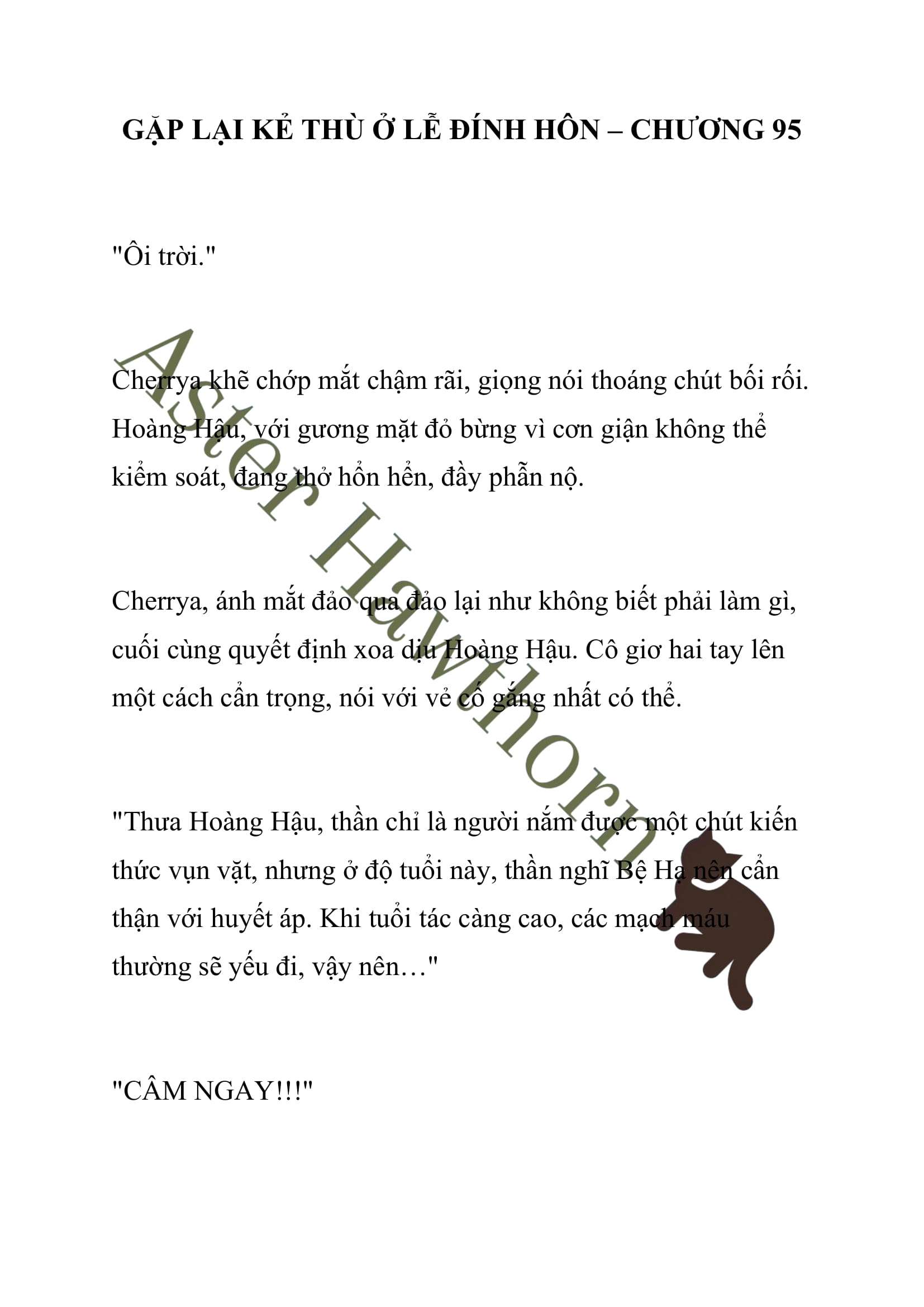 [NOVEL] Gặp Lại Kẻ Thù Ở Lễ Đính Hôn Chap 95 - Trang 2