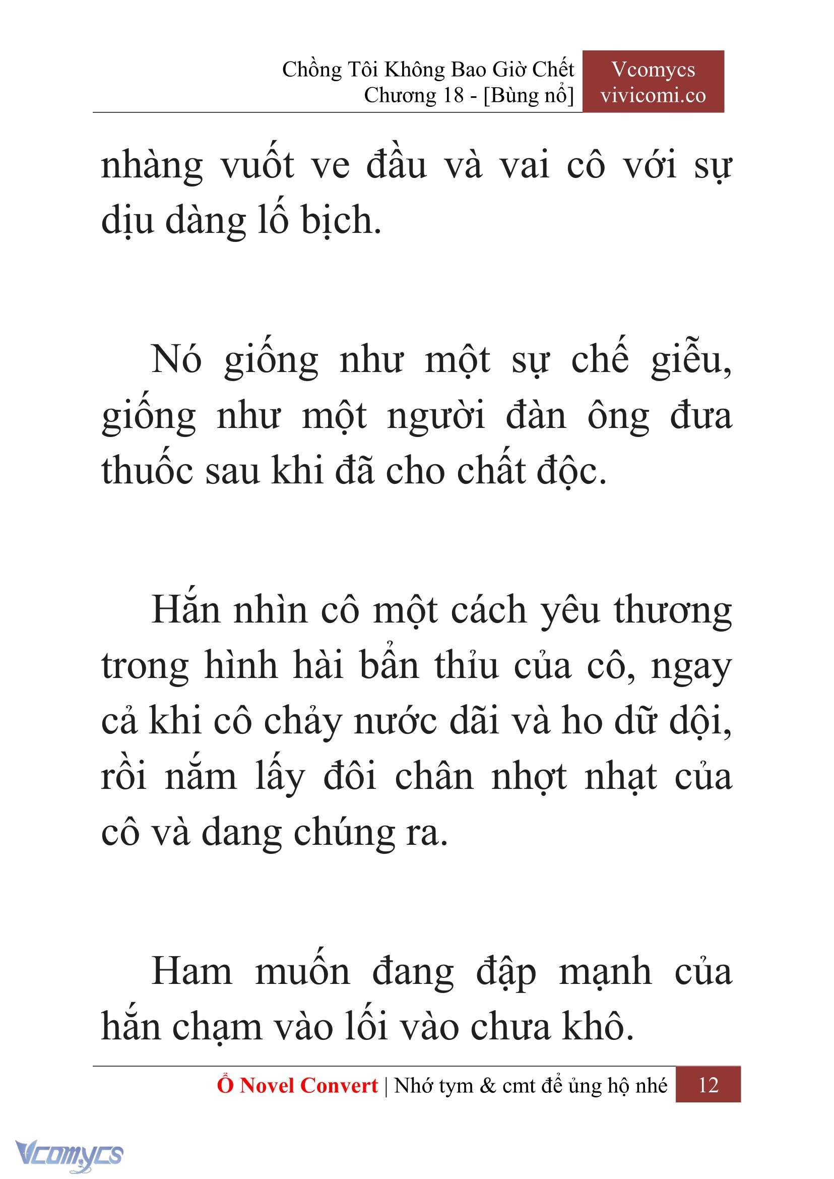 [Novel] Chồng Tôi Không Bao Giờ Chết Chap 18 - Trang 2