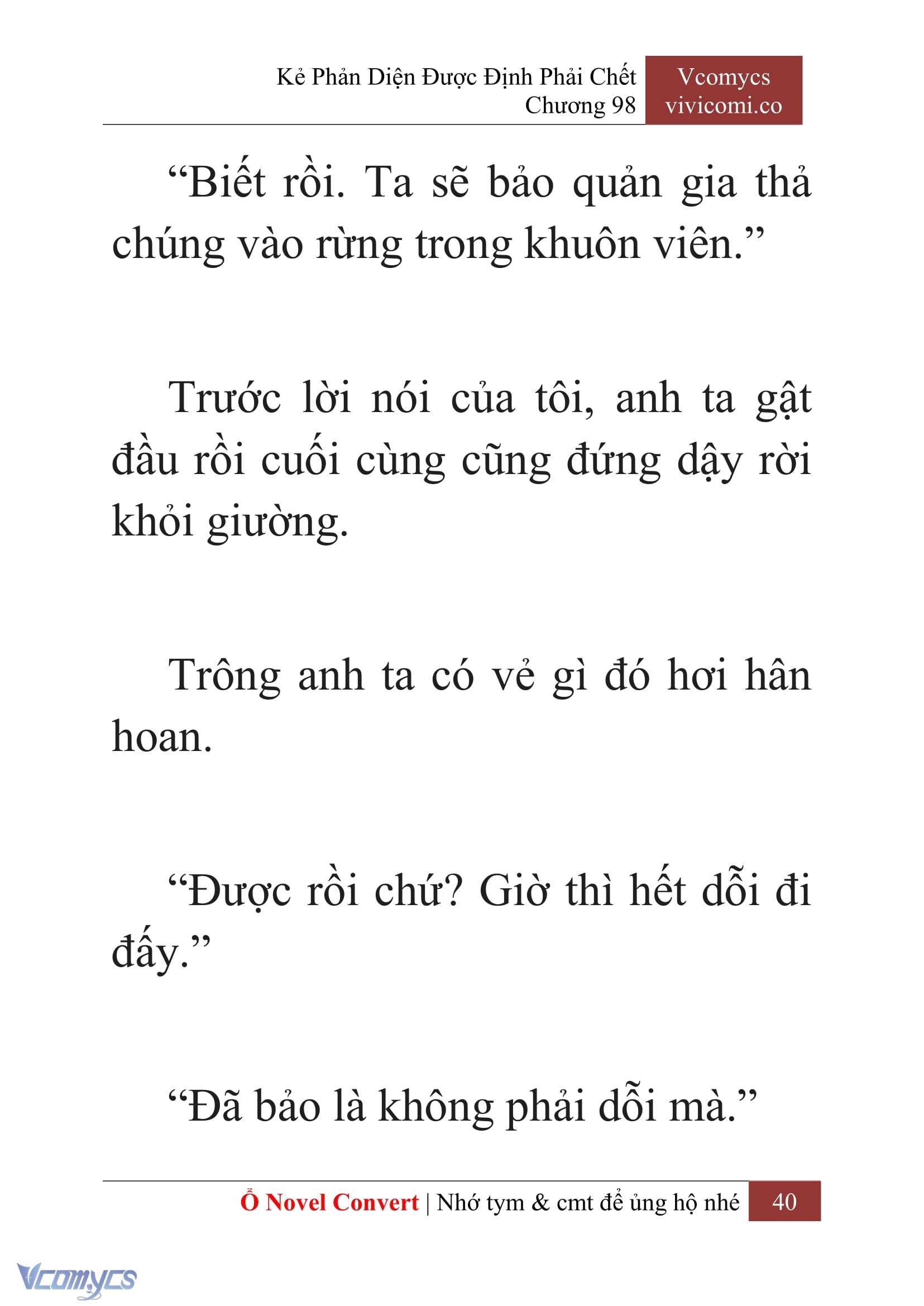 [Novel] Kẻ Phản Diện Được Định Phải Chết Chap 98 - Next Chap 99