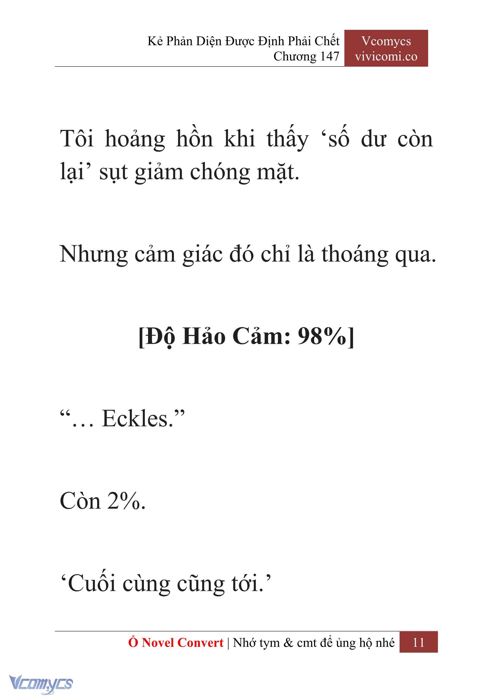 [Novel] Kẻ Phản Diện Được Định Phải Chết Chap 147 - Trang 2