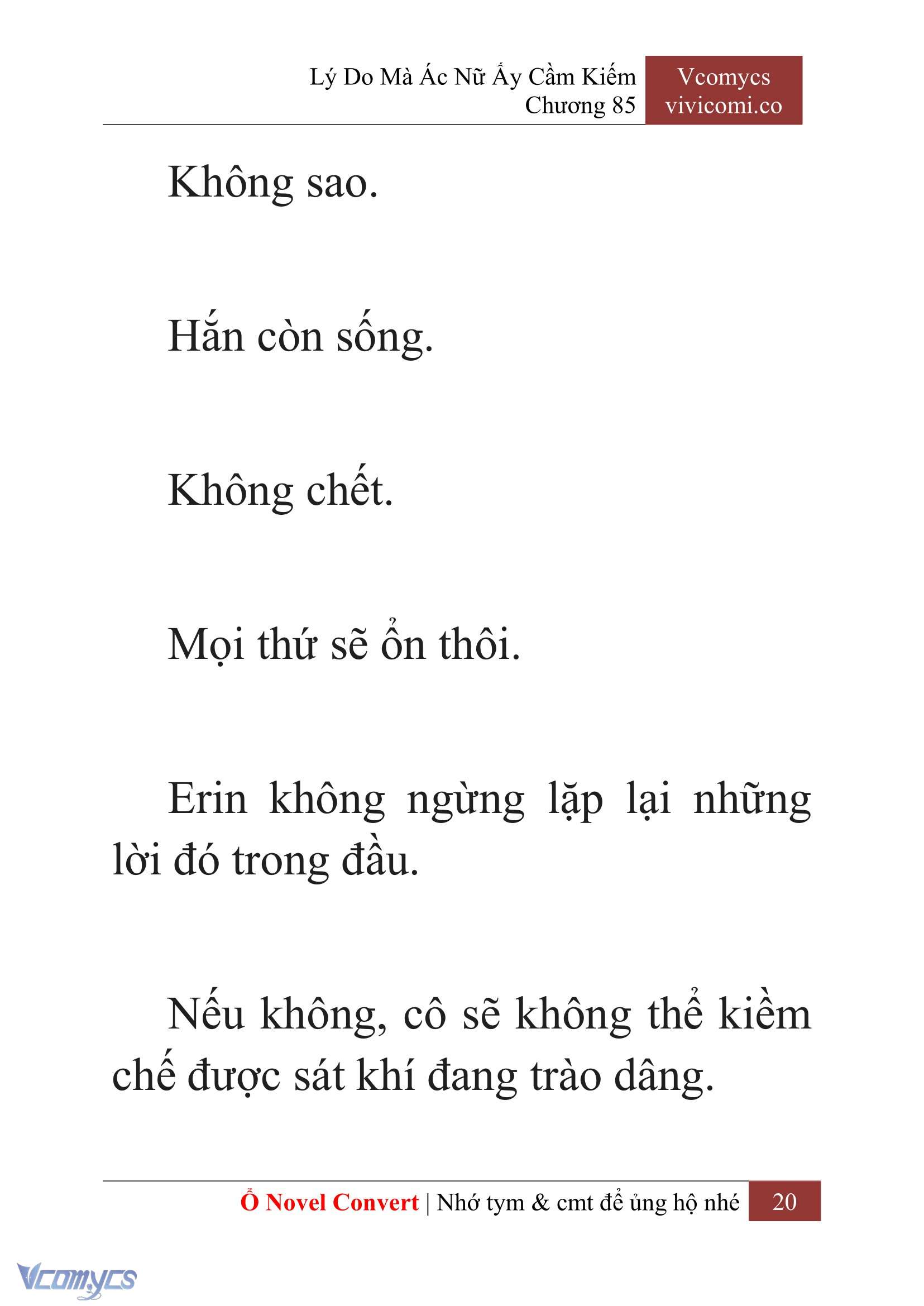 [Novel] Lý Do Mà Ác Nữ Ấy Cầm Kiếm Chap 85 - Next Chap 86